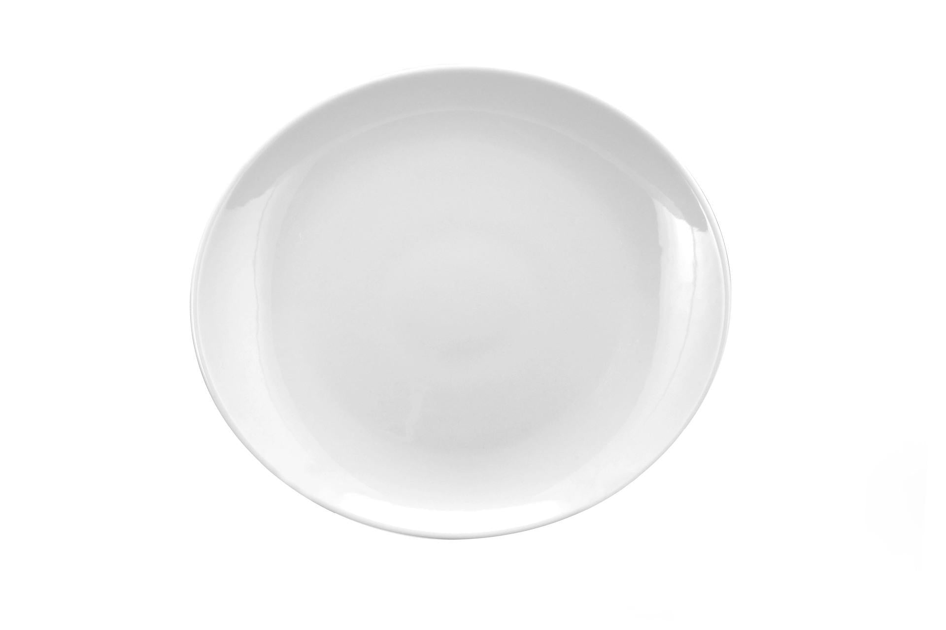 Saturnia Tivoli Piatto Bistecca Ø30.5 cm - Bianco In Porcellana - Set 6 Pz