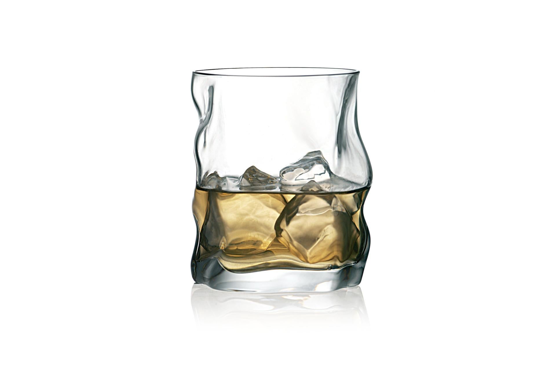 Bormioli Rocco Sorgente Bicchiere DOF 42 cl In Vetro Trasparente Con Forma Irregolare - Set 6 Pz