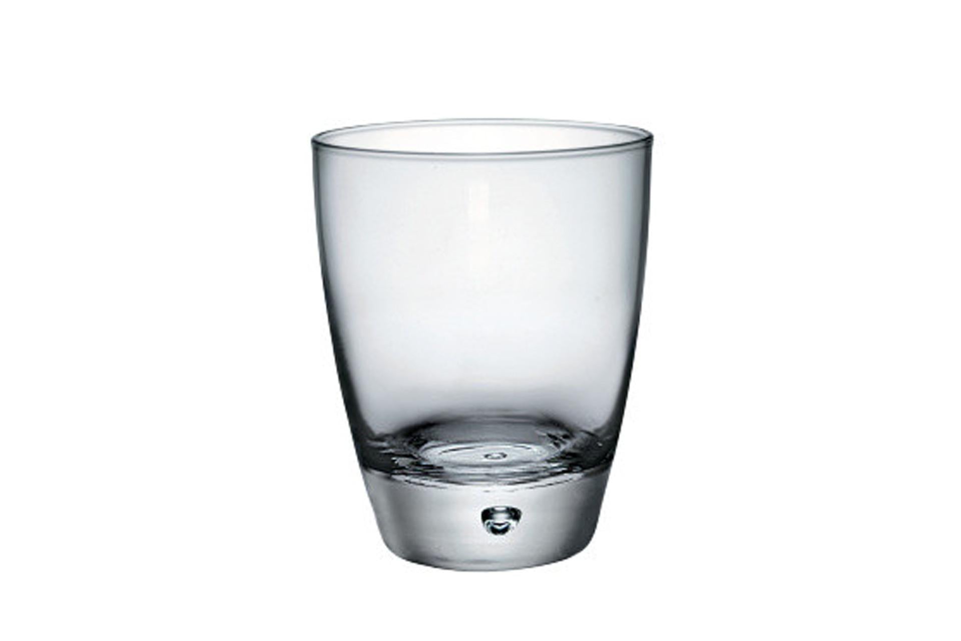 Bormioli Rocco Luna Bicchiere DOF Basso 34 cl - Collezione Elegante Con Bolla Sul Fondo - Set 12 Pz