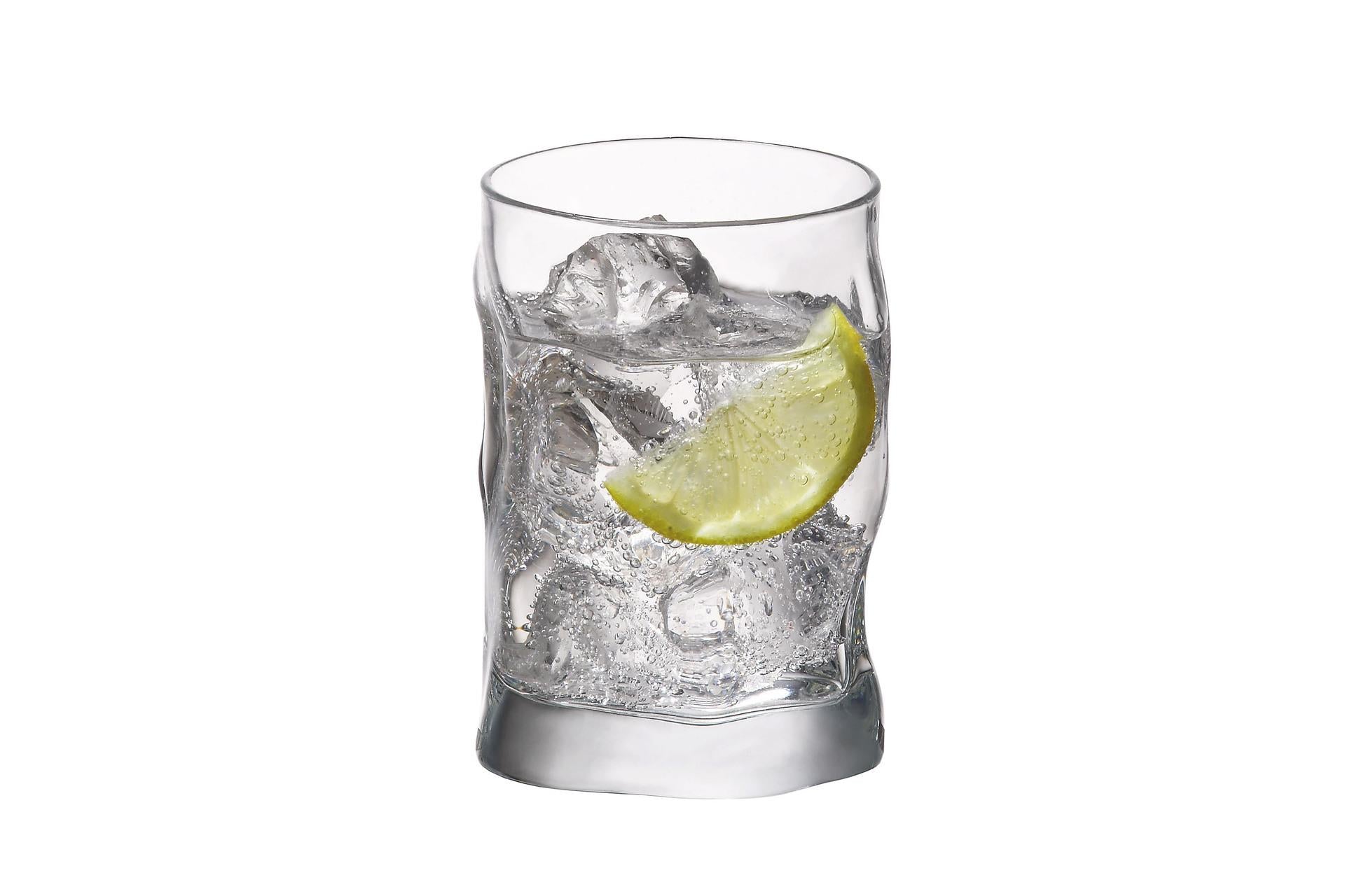 Bormioli Rocco Sorgente Bicchiere Acqua 30 cl In Vetro Trasparente Con Forma Irregolare - Set 6 Pz