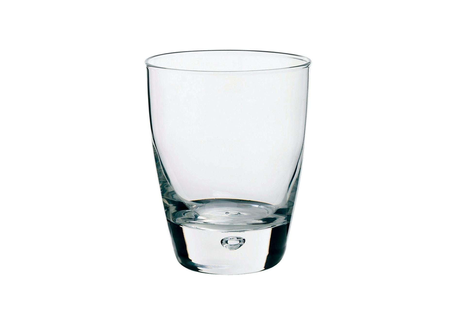 Bormioli Rocco Luna Bicchiere Rocks 26 cl - Collezione Elegante Con Bolla Sul Fondo - Set 12 Pz