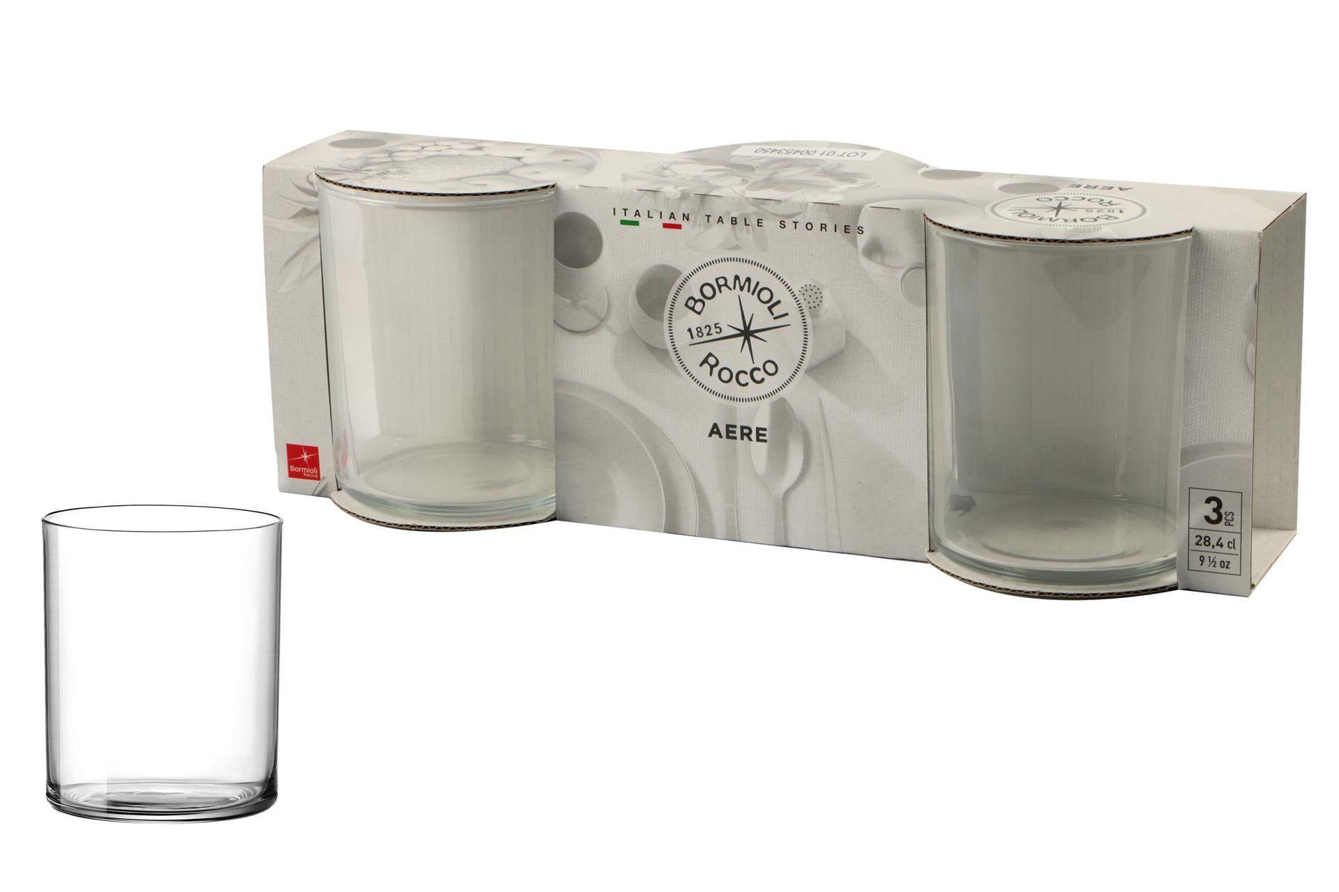 Bormioli Rocco Set 30 Bicchieri Aere 28 cl - H 88 mm Ø 73.5 mm In Vetro Soffiato Per Acqua - Set 30 Pz 3