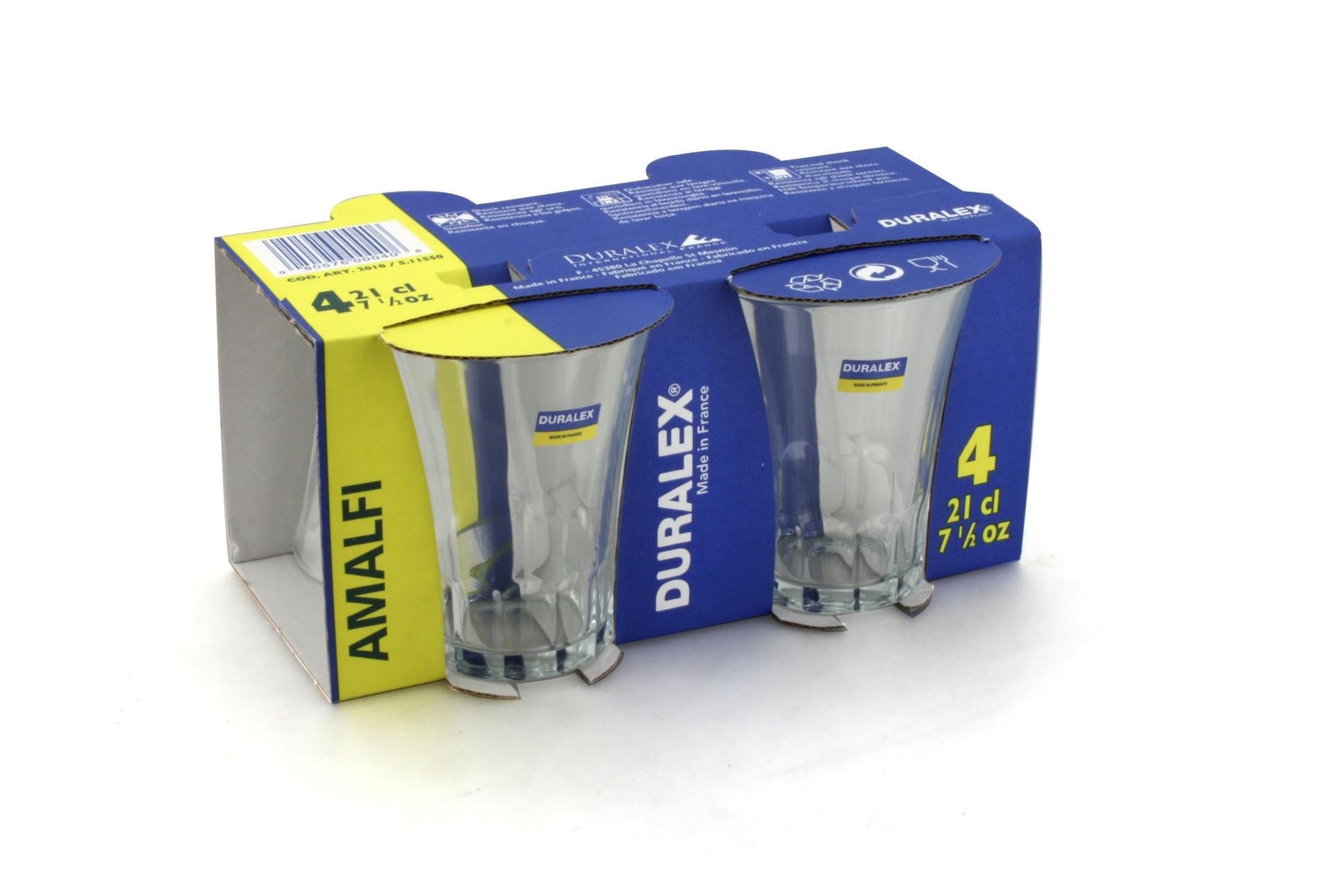 Duralex Amalfi Set 48 Bicchieri 21 cl 511550C - Set 48 Pz 6