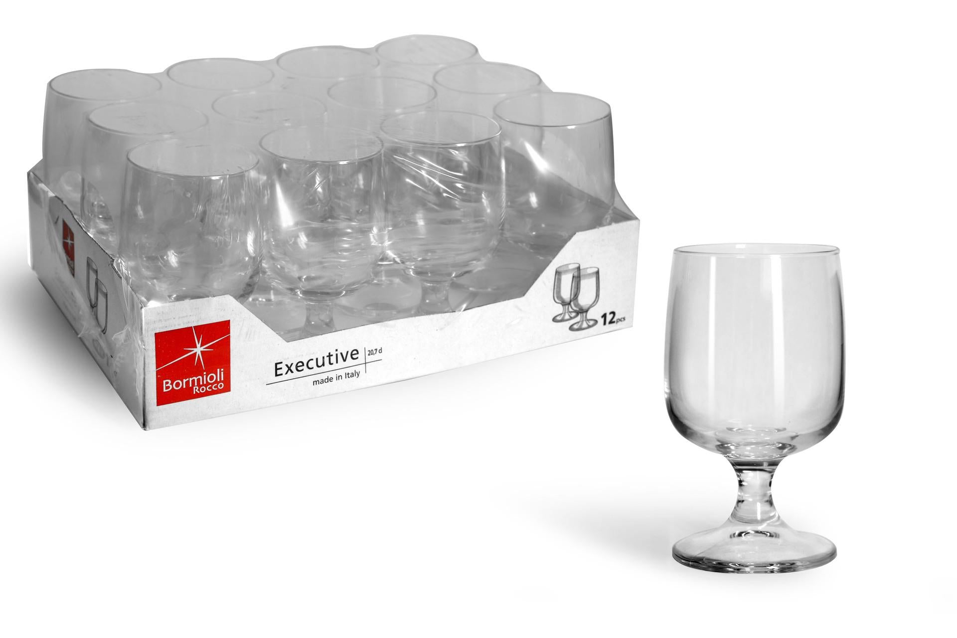Bormioli Rocco Executive Vassoio 12 Calici Vino Modello 12810 In Vetro - Confezione da 12 - Set 12 Pz 3