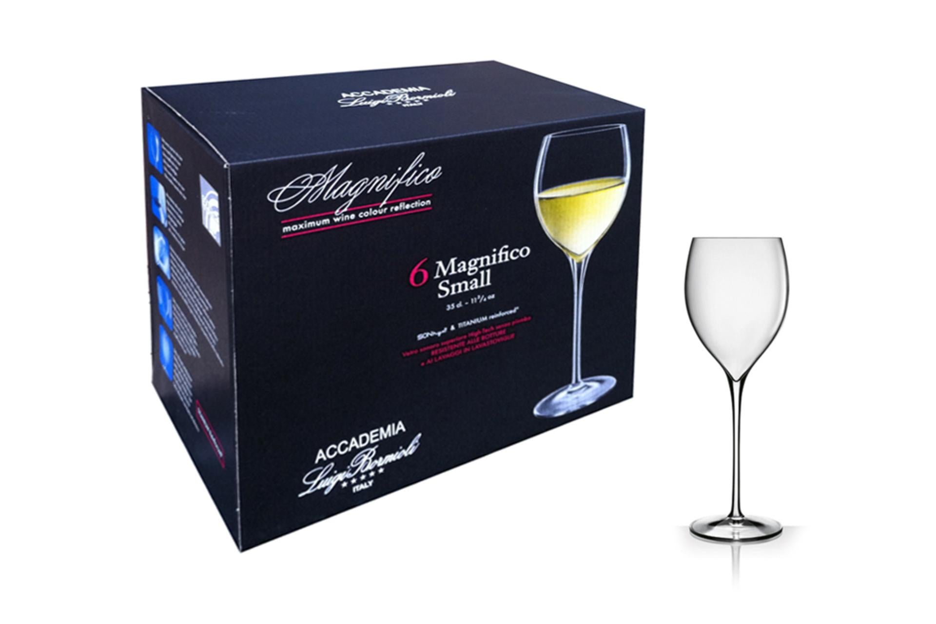 Bormioli Luigi Magnifico Set 6 Calici Small 35 cl In Vetro Sonoro Superiore High Tech Senza Piombo - Set 6 Pz