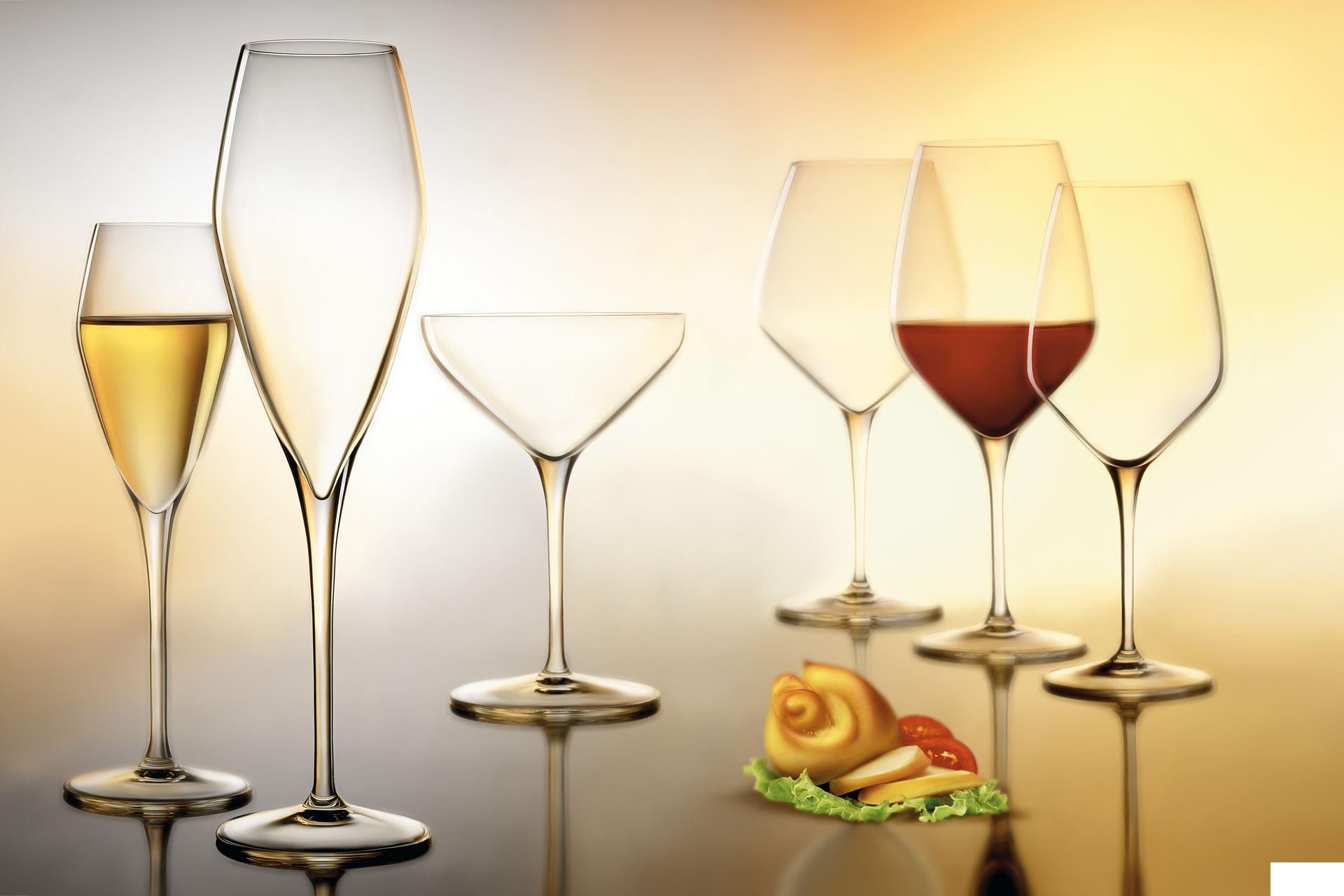 Bormioli Luigi Atelier Set 6 Calici Prosecco Cl.27 In Vetro Sonoro Superiore - Set 6 Pz 6