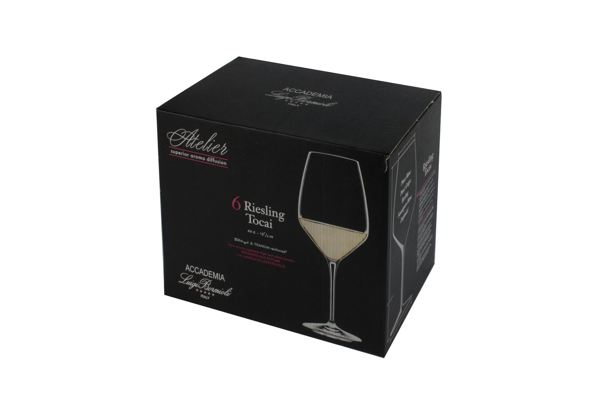 Bormioli Luigi Atelier Set 6 Calici Riesling-Tocai 44 cl In Vetro Sonoro Superiore - Set 6 Pz 7