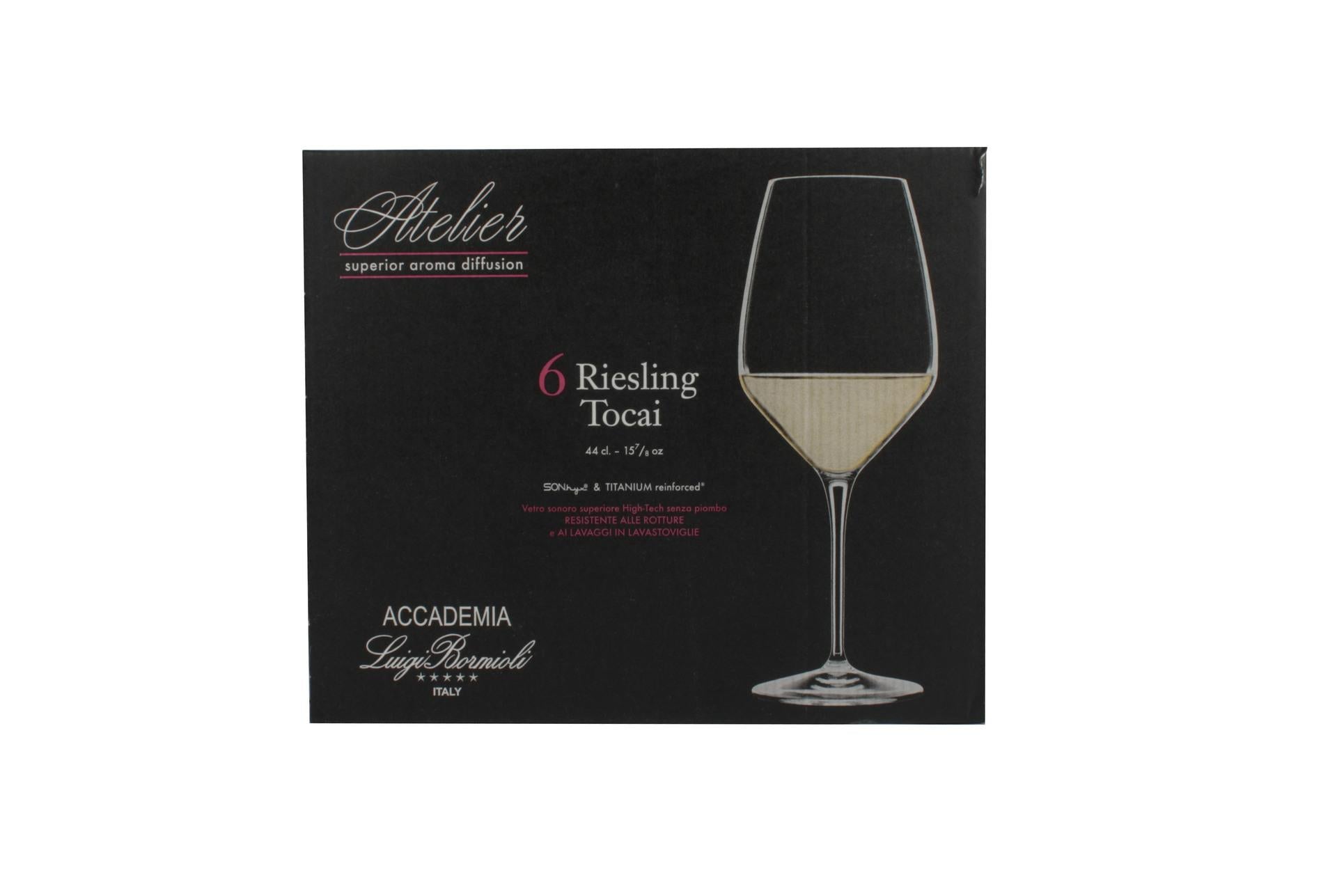 Bormioli Luigi Atelier Set 6 Calici Riesling-Tocai 44 cl In Vetro Sonoro Superiore - Set 6 Pz 8