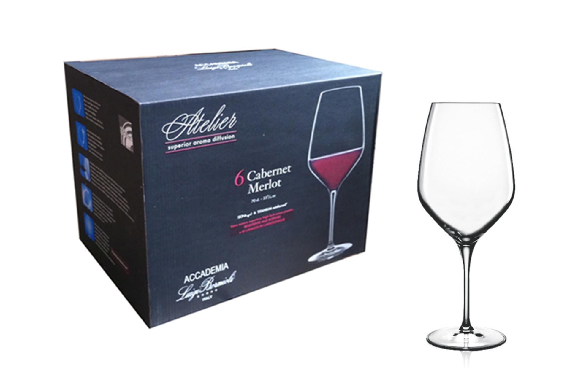 Bormioli Luigi Atelier Set 6 Calici Caber Cl 70 In Vetro Sonoro Superiore - Set 6 Pz 3