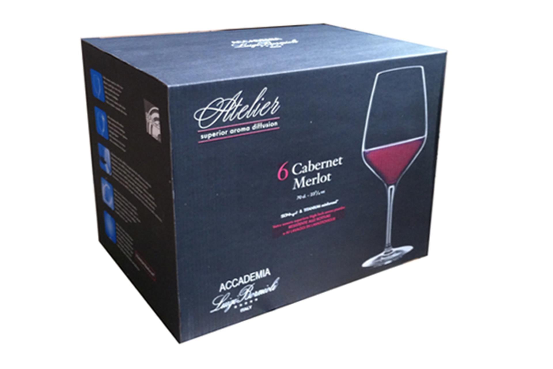 Bormioli Luigi Atelier Set 6 Calici Caber Cl 70 In Vetro Sonoro Superiore - Set 6 Pz 6