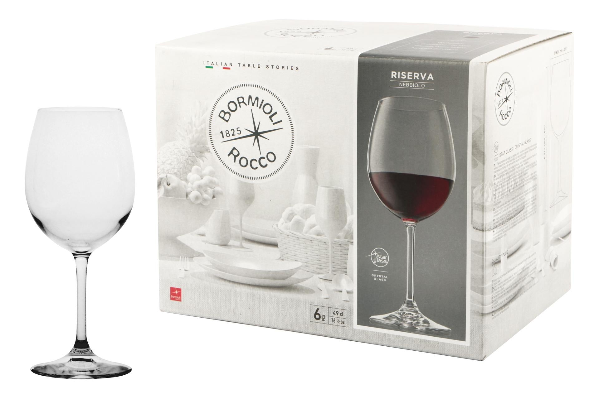 Bormioli Rocco Riserva Nebbiolo Set 6 Calici 49 cl - Collezione Calici Serie "Riserva" - Set 6 Pz 3