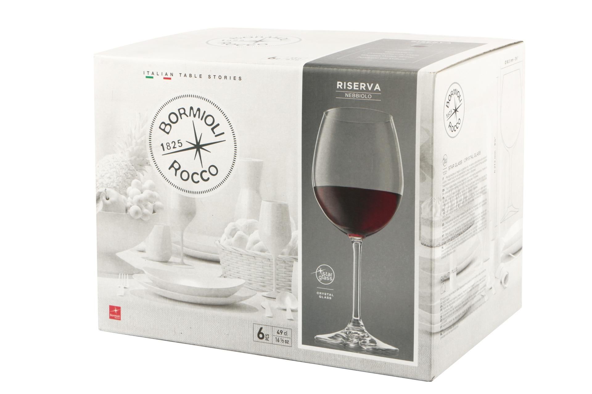Bormioli Rocco Riserva Nebbiolo Set 6 Calici 49 cl - Collezione Calici Serie "Riserva" - Set 6 Pz 4