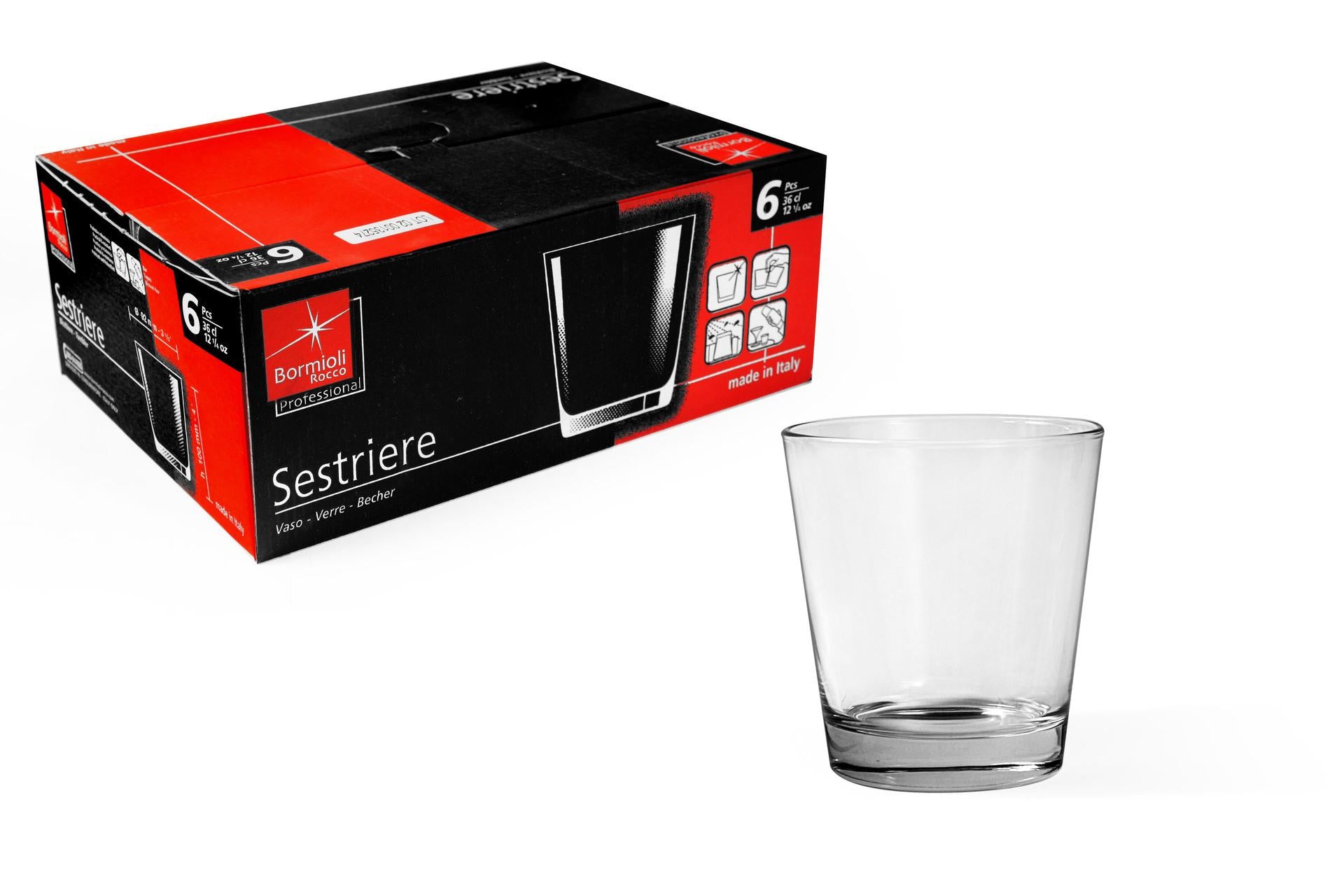 Bormioli Rocco Sestriere Set 6 Bicchieri D.O.F 36 cl - Set 6 Pz