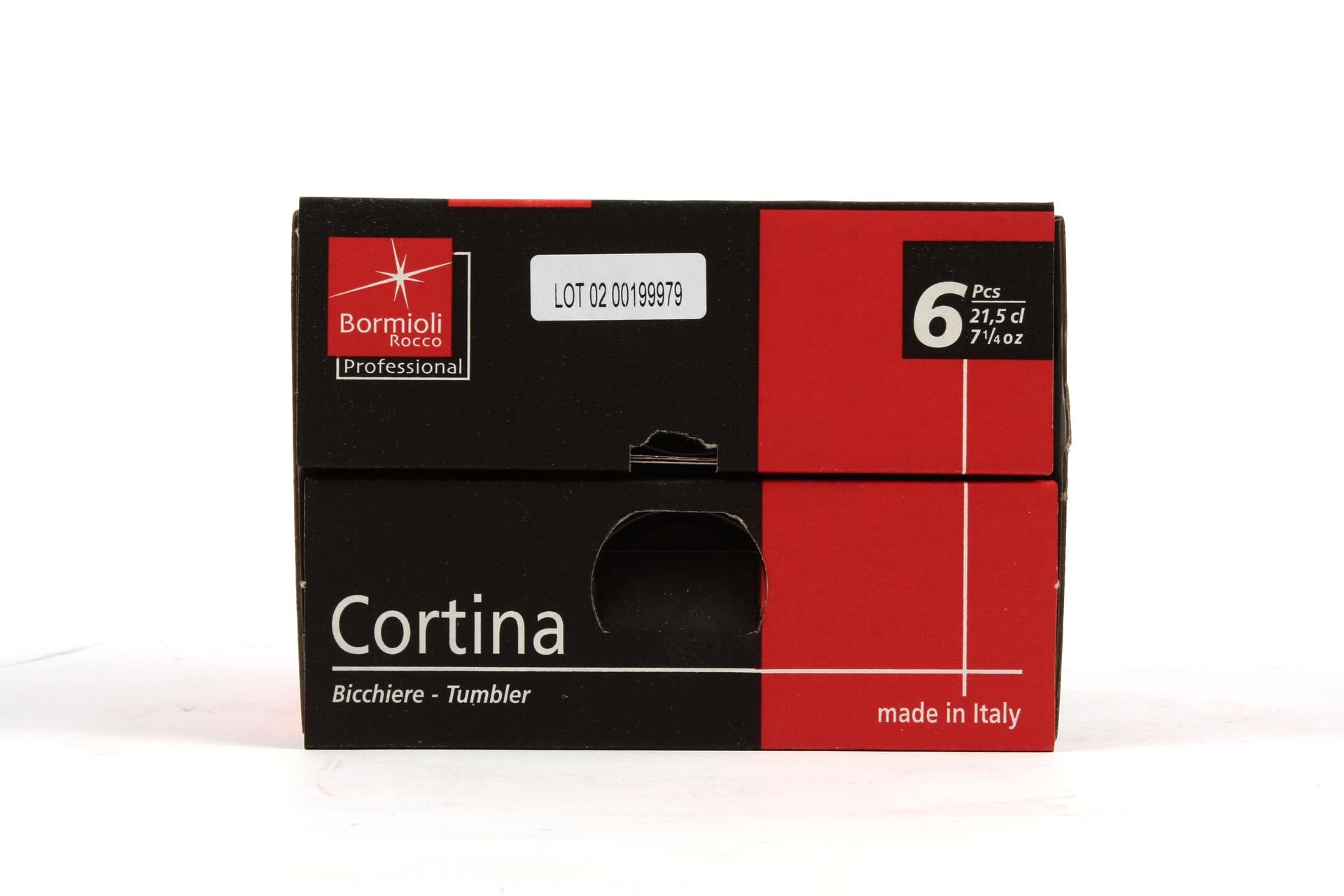 Bormioli Rocco Cortina Trasparente Set 6 Bicchieri Whisky 21.5 cl - Set 6 Pz 7