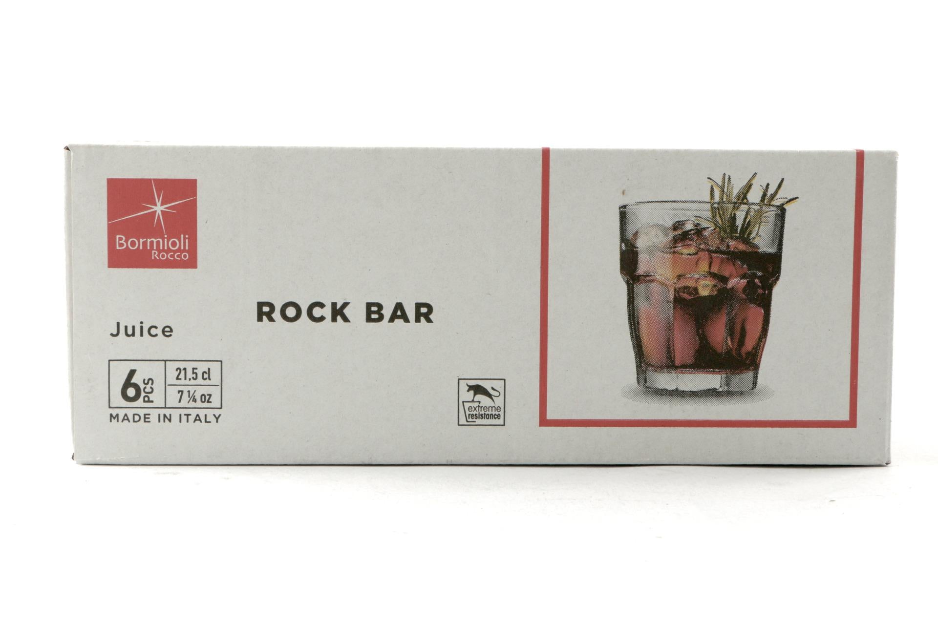 Bormioli Rocco Rock Bar Bicchiere Juice 20 cl In Vetro Temperato Impilabile - Set 6 Pz 7