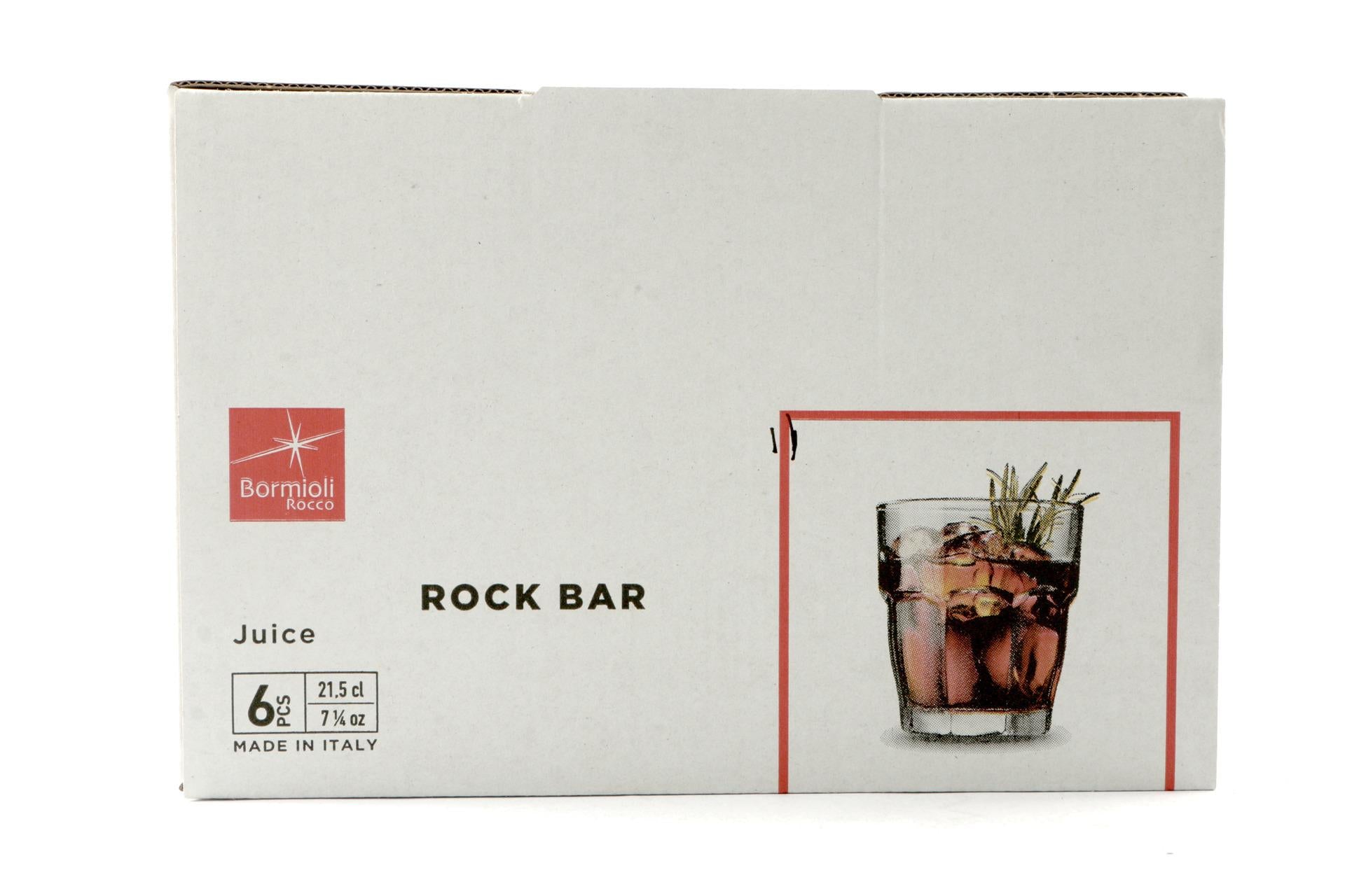 Bormioli Rocco Rock Bar Bicchiere Juice 20 cl In Vetro Temperato Impilabile - Set 6 Pz 8