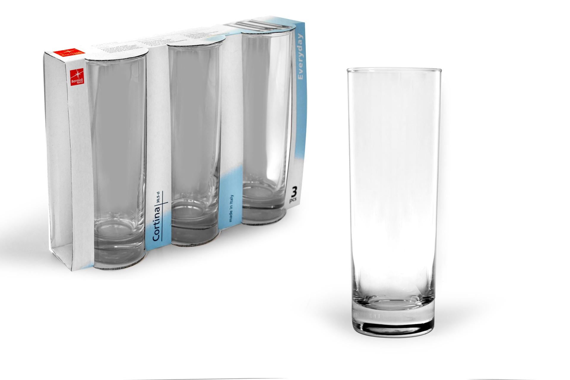 Bormioli Rocco Cortina Trasparente Set 18 Bicchieri Long Drink 30 cl - Linea Economica In Vetro - Set 18 Pz 3