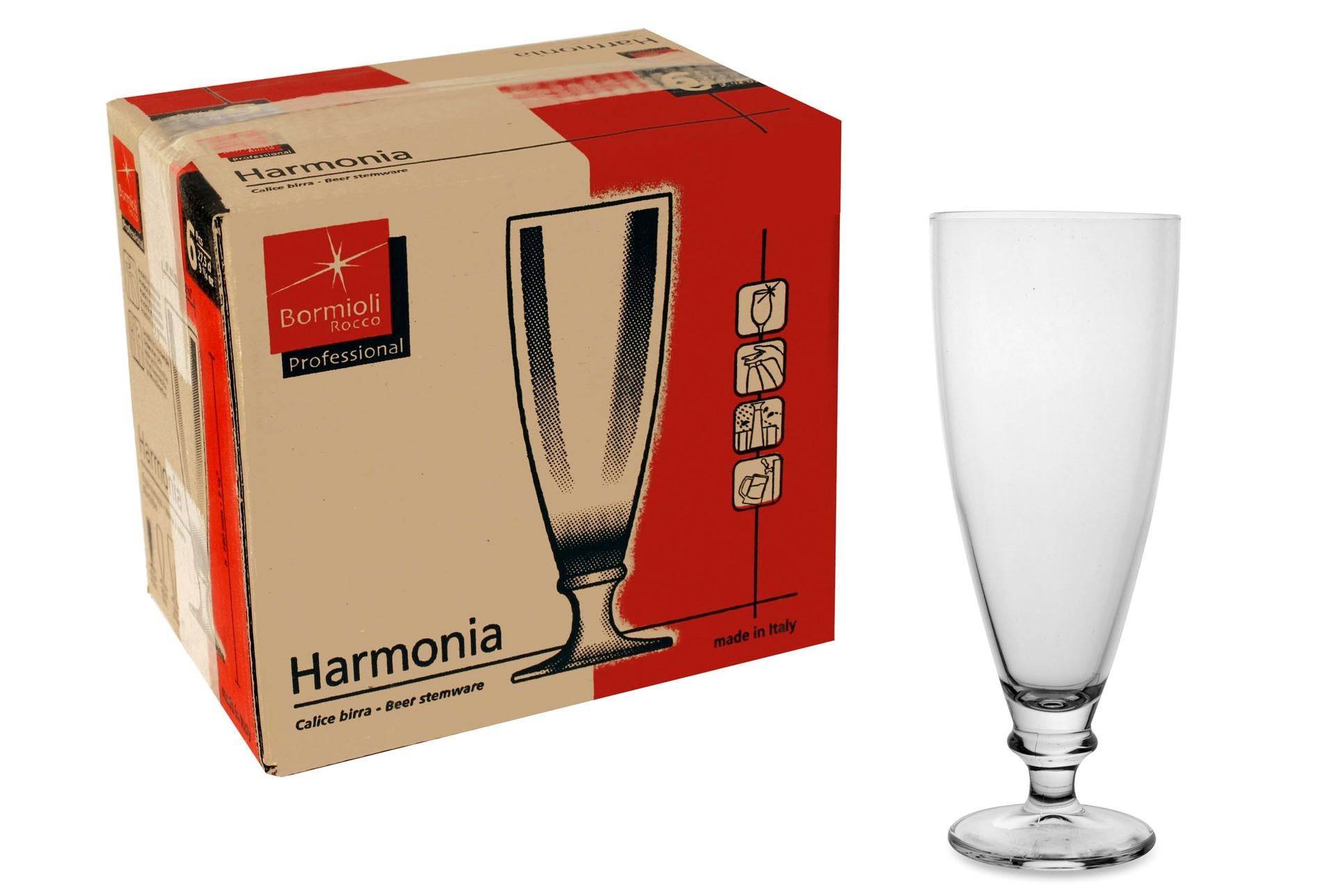 Bormioli Rocco Harmonia Calice Birra 20 cl In Vetro Trasparente - Set 6 Pz