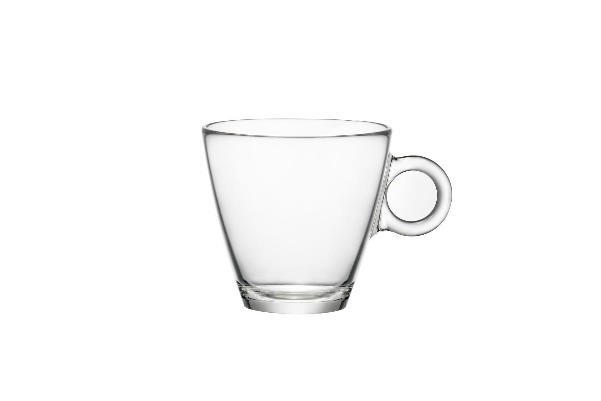 Bormioli Rocco Easy Bar Tazza Espresso Caffè 10 cl In Vetro Temperato Resistente al Calore - Set 12 Pz