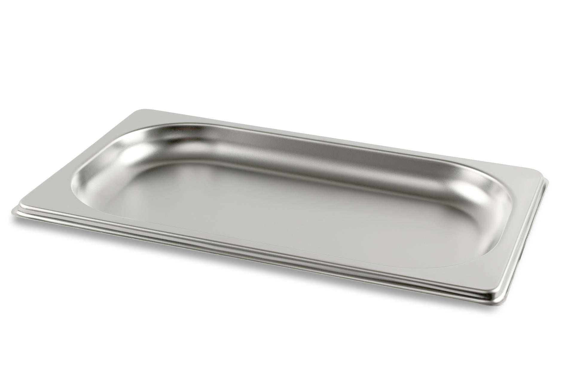 Mori2A Bacinella GN Inox 1.4 - 26 x 16 cm Altezza 2 cm Spessore 0.6 mm