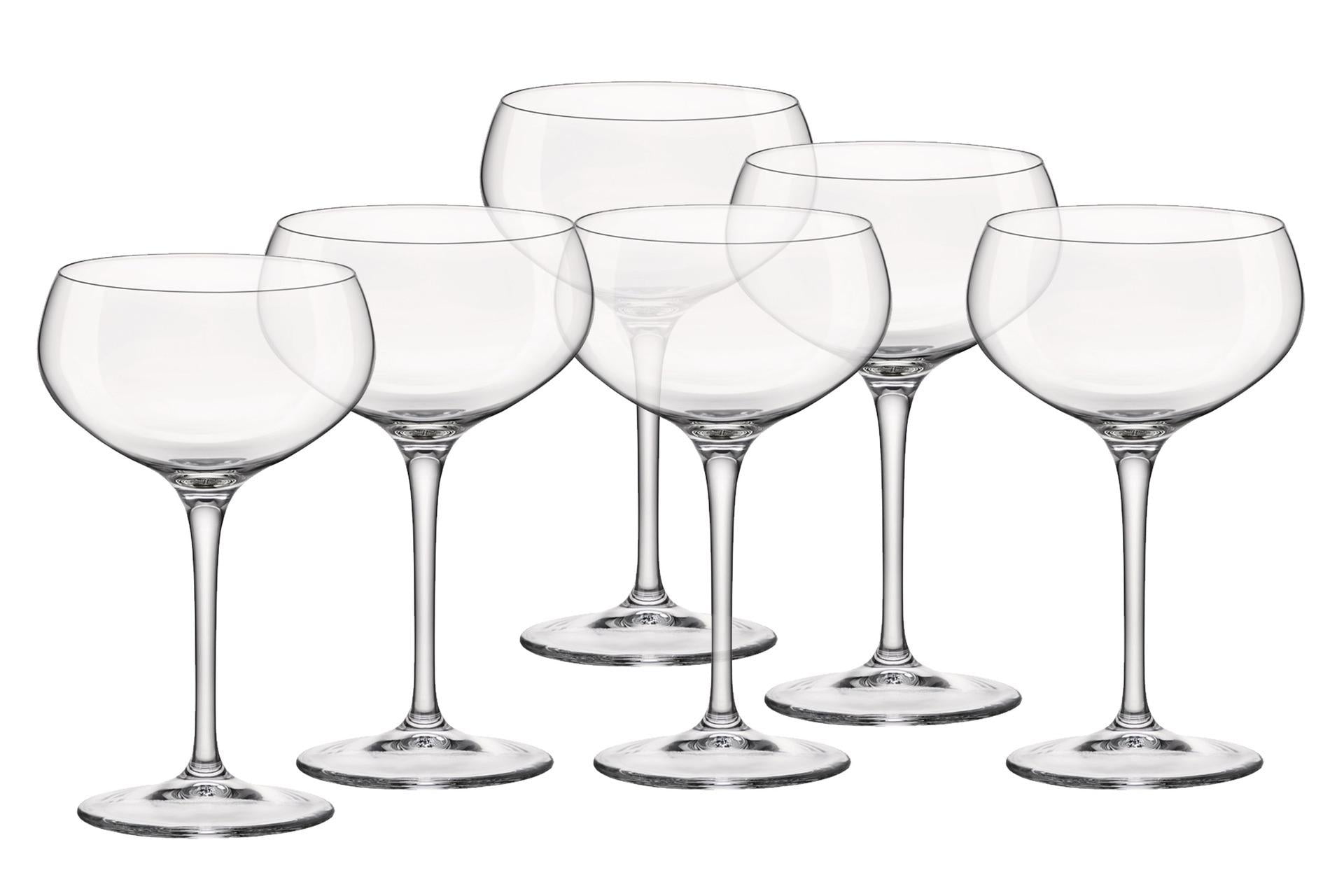 Bormioli Rocco Bartender Set 6 Calici Cocktail 25 cl - Design Vintage per Mixology - Set 6 Pz