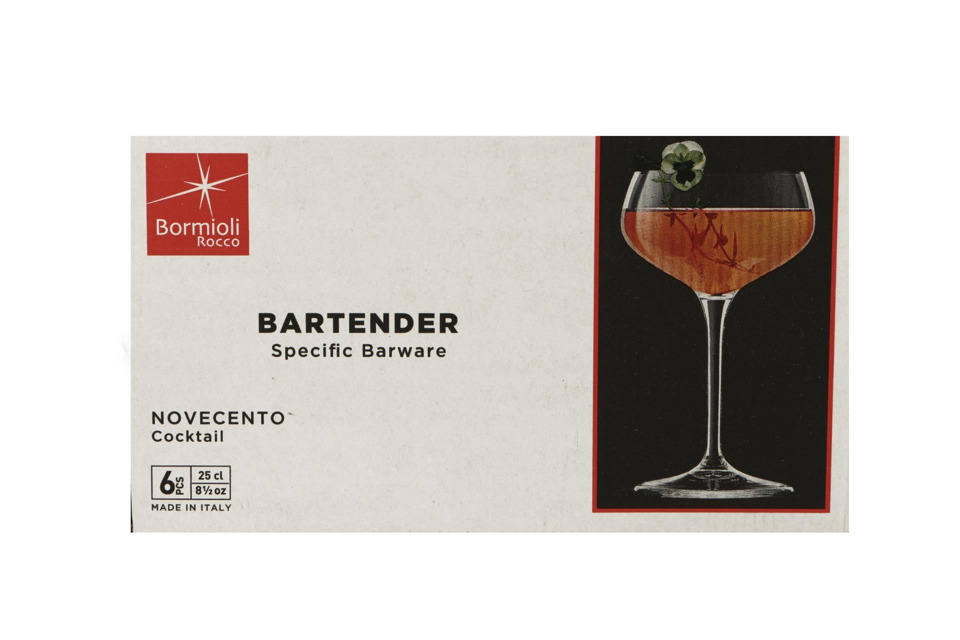 Bormioli Rocco Bartender Set 6 Calici Cocktail 25 cl - Design Vintage per Mixology - Set 6 Pz 7