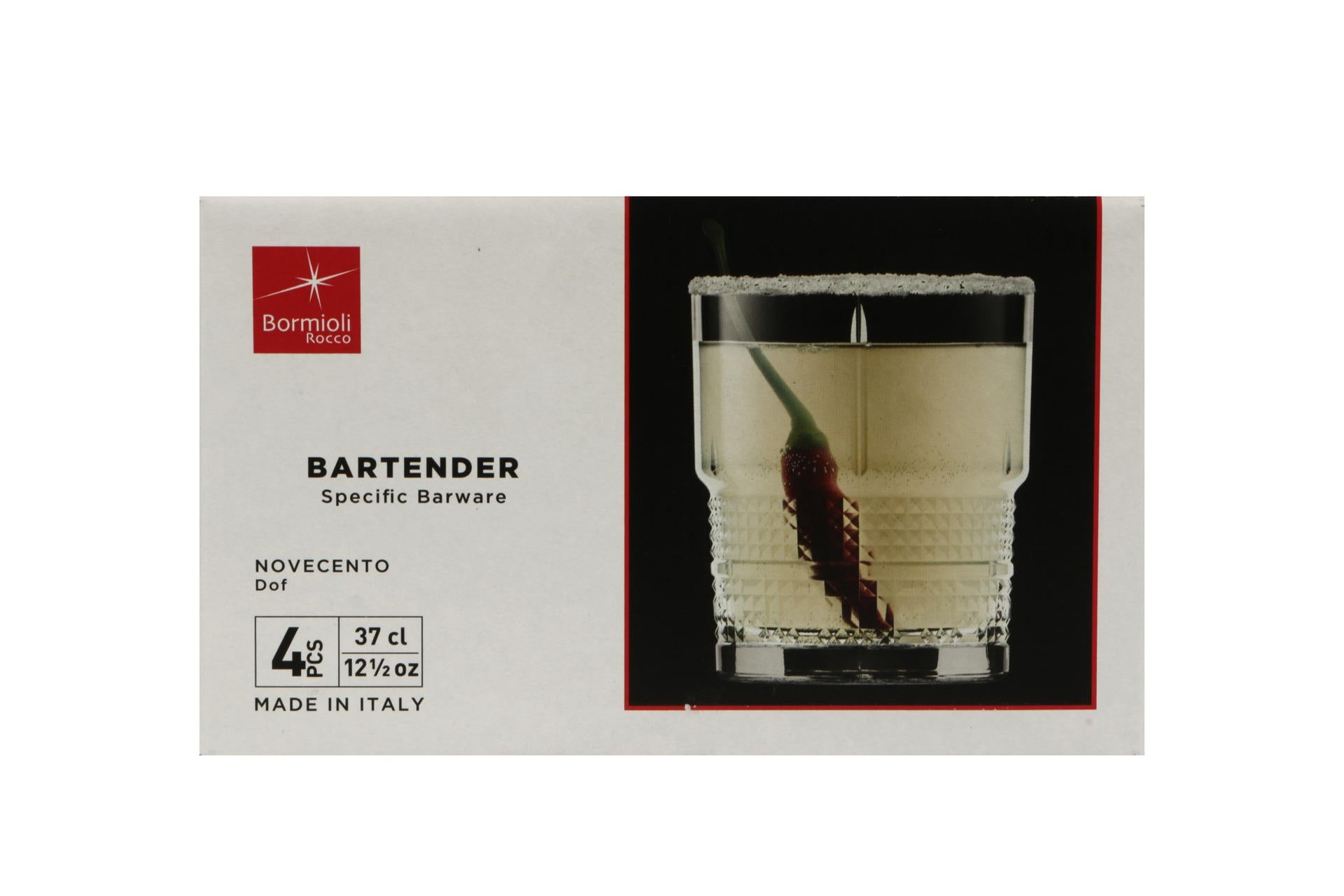 Bormioli Rocco Bartender Novecento Set 4 Bicchieri DOF 37 cl - Bicchieri Importanti per Liquori Pregiati - Set 4 Pz 6