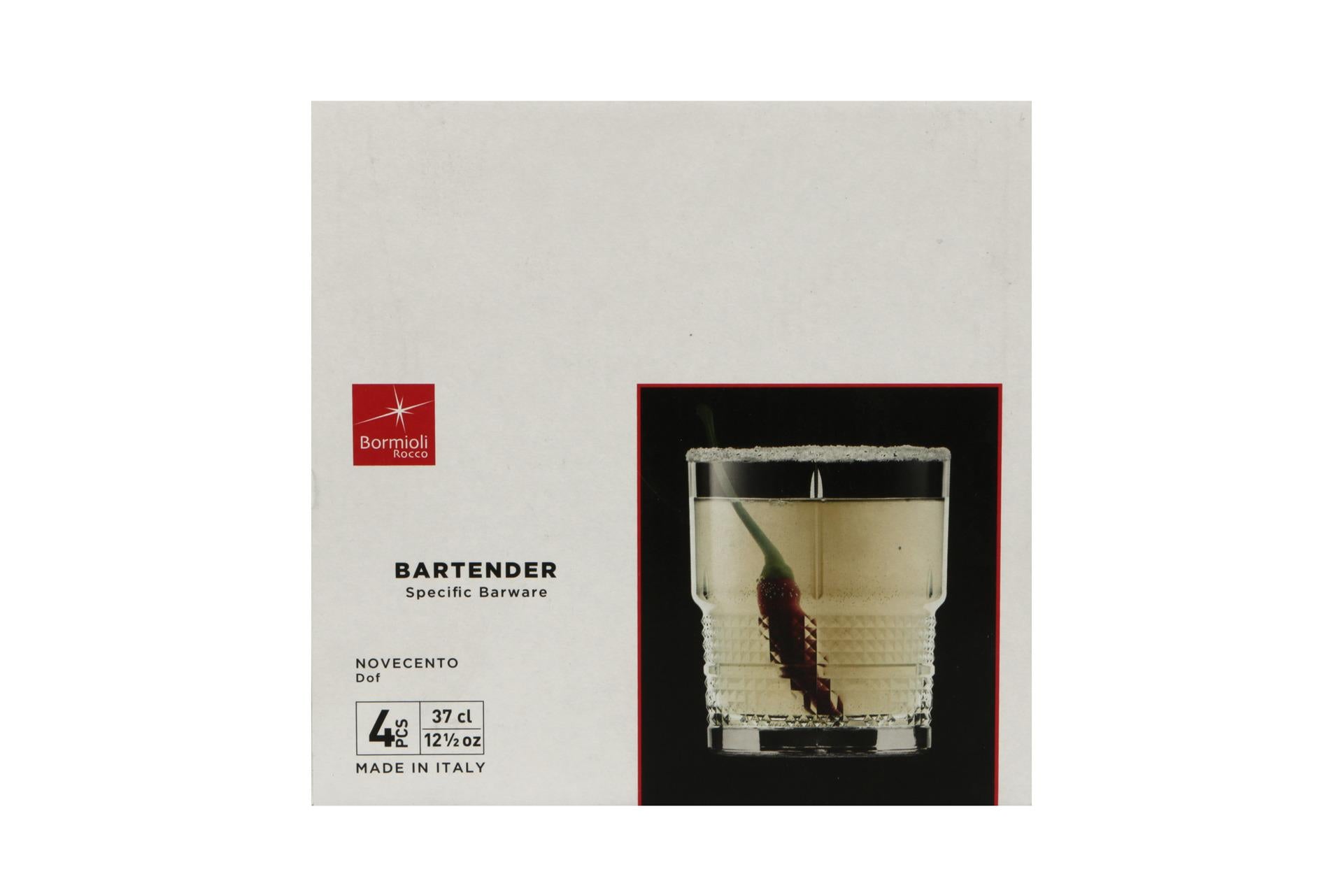 Bormioli Rocco Bartender Novecento Set 4 Bicchieri DOF 37 cl - Bicchieri Importanti per Liquori Pregiati - Set 4 Pz 7