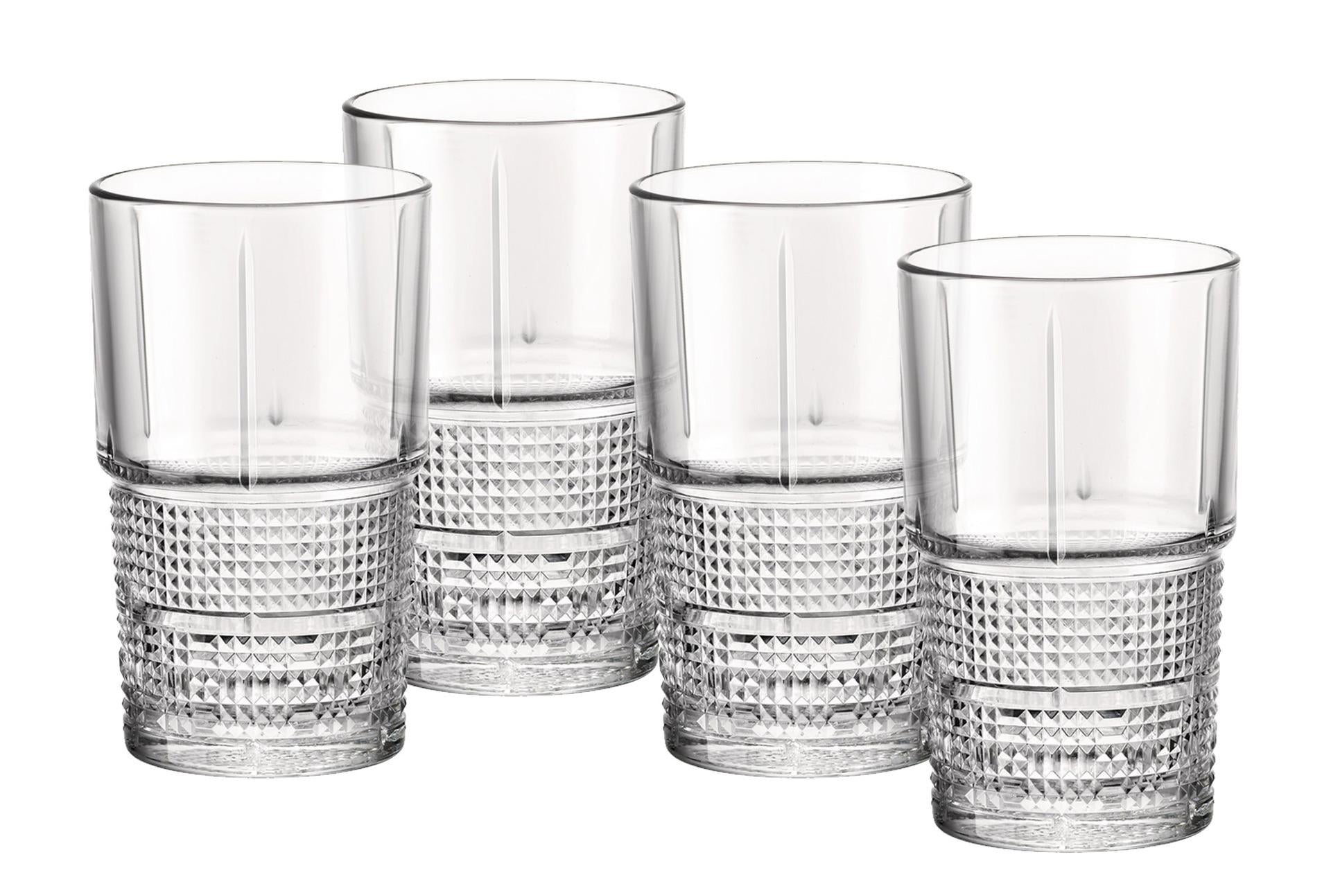 Bormioli Rocco Bartender Novecento Set 4 Bicchieri Hi-Ball 40.5 cl - Set 4 Pz