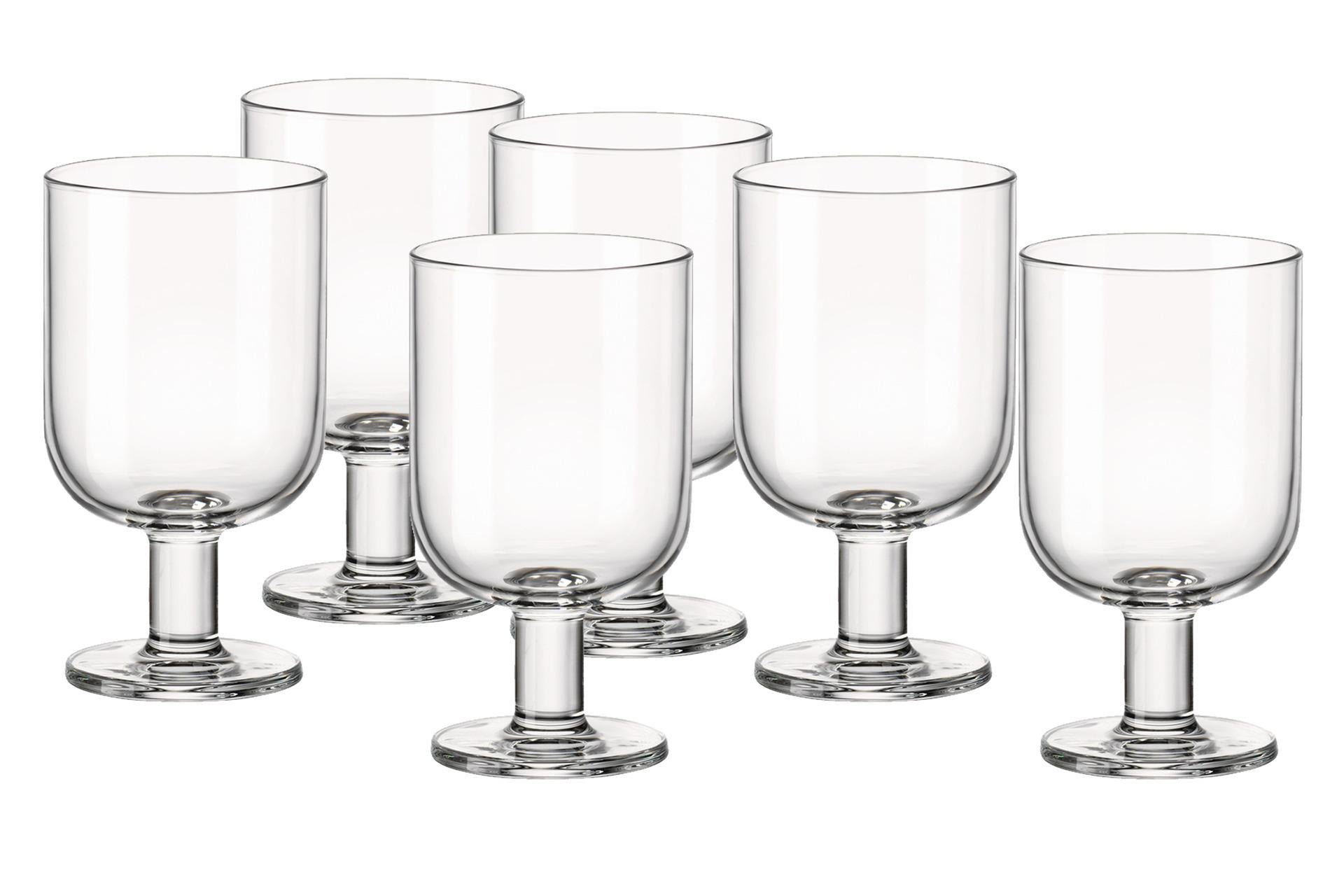 Bormioli Rocco Hosteria Set 6 Calici Large 28 cl - Alta Resistenza e Impilabili - Set 6 Pz