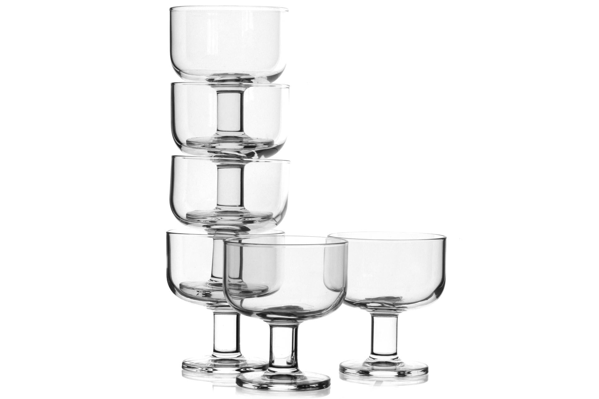 Bormioli Rocco Hosteria Set 6 Calici Dessert 24 cl - Alta Resistenza e Impilabili - Set 6 Pz