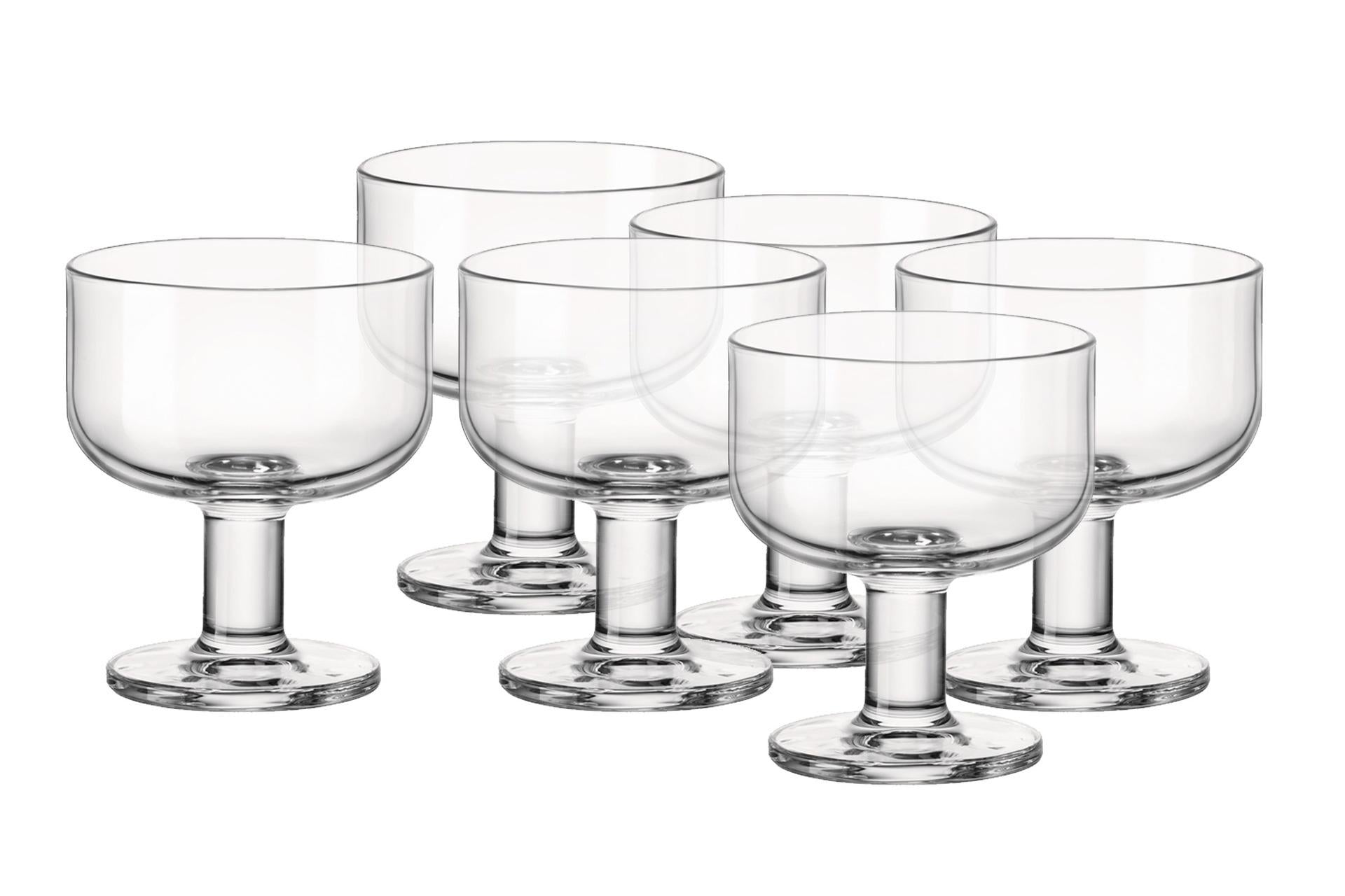 Bormioli Rocco Hosteria Set 6 Calici Dessert 24 cl - Alta Resistenza e Impilabili - Set 6 Pz