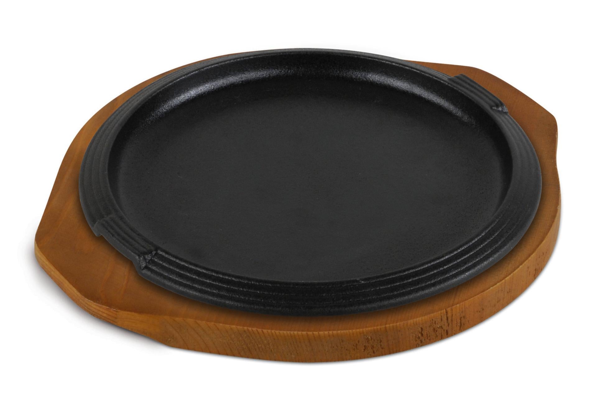 Ilsa Piatto Ghisa Tondo Ø31 cm - Vassoio In Legno Multistrato 35 x 40 cm