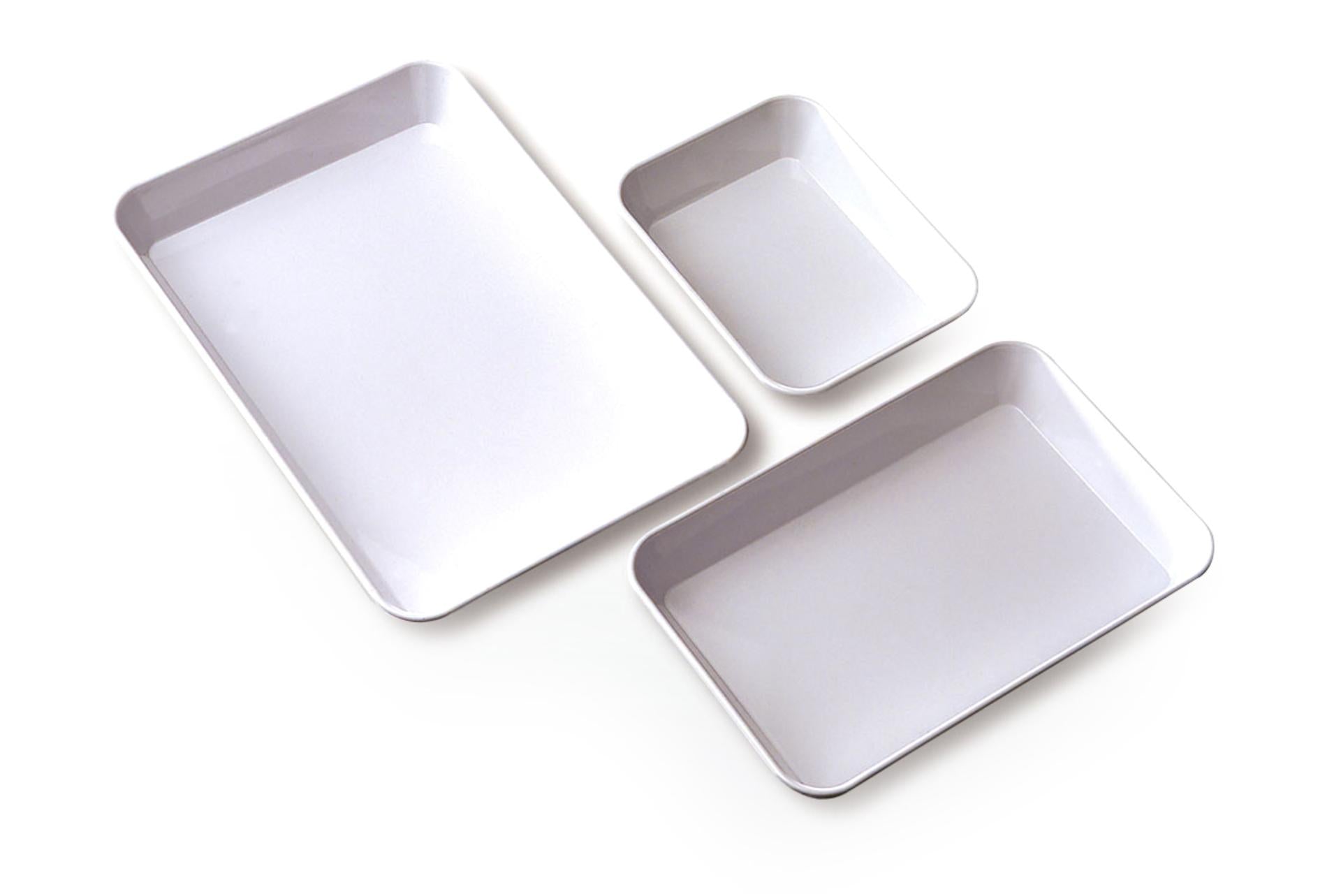 Araven Vassoio Bianco H.4 cm - 28 x 19 cm In Plastica