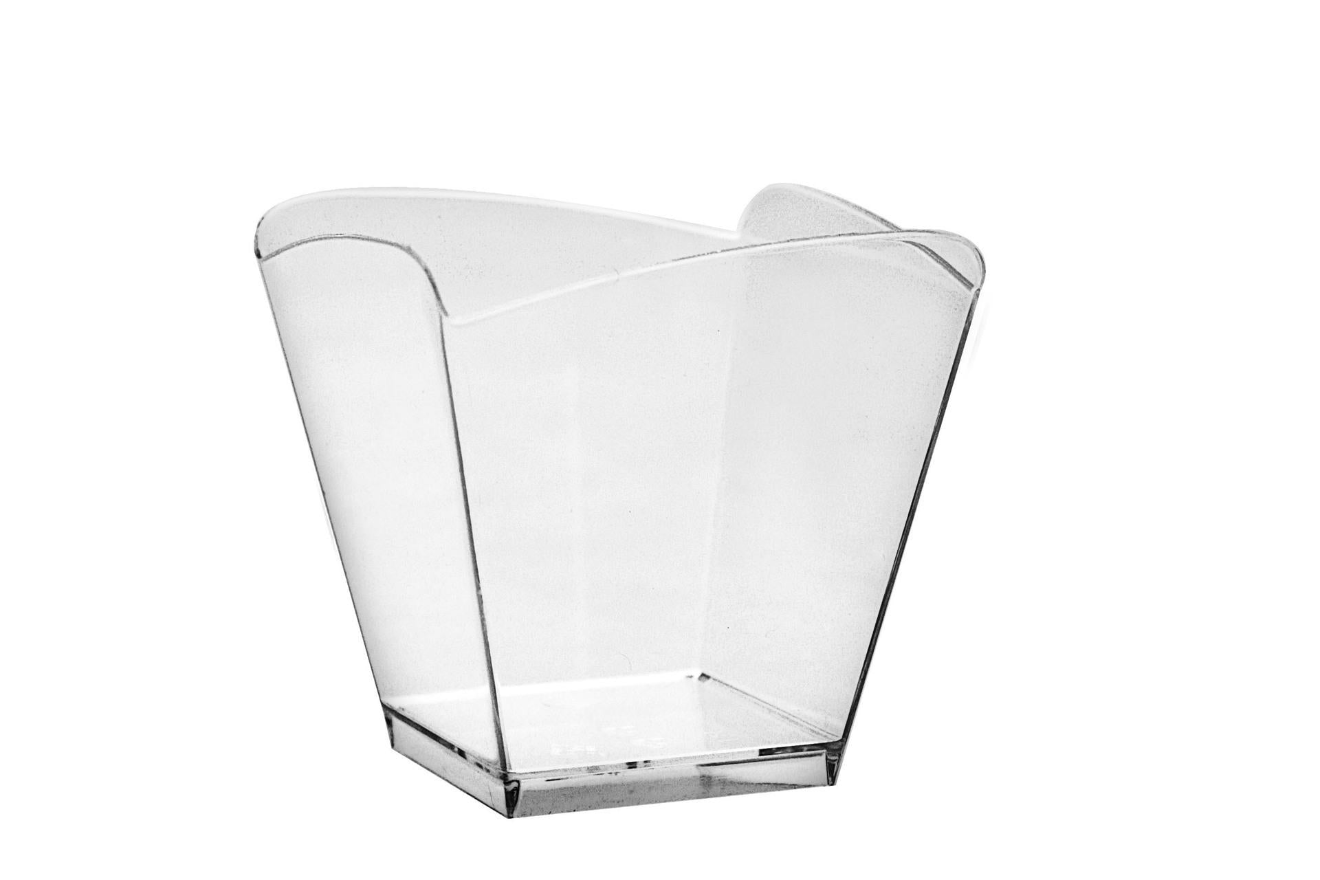 Gold Plast Onda Trasparente - Confezione 25 Bicchieri Coppetta 9.5 cl - 5.5 x 5.5 cm