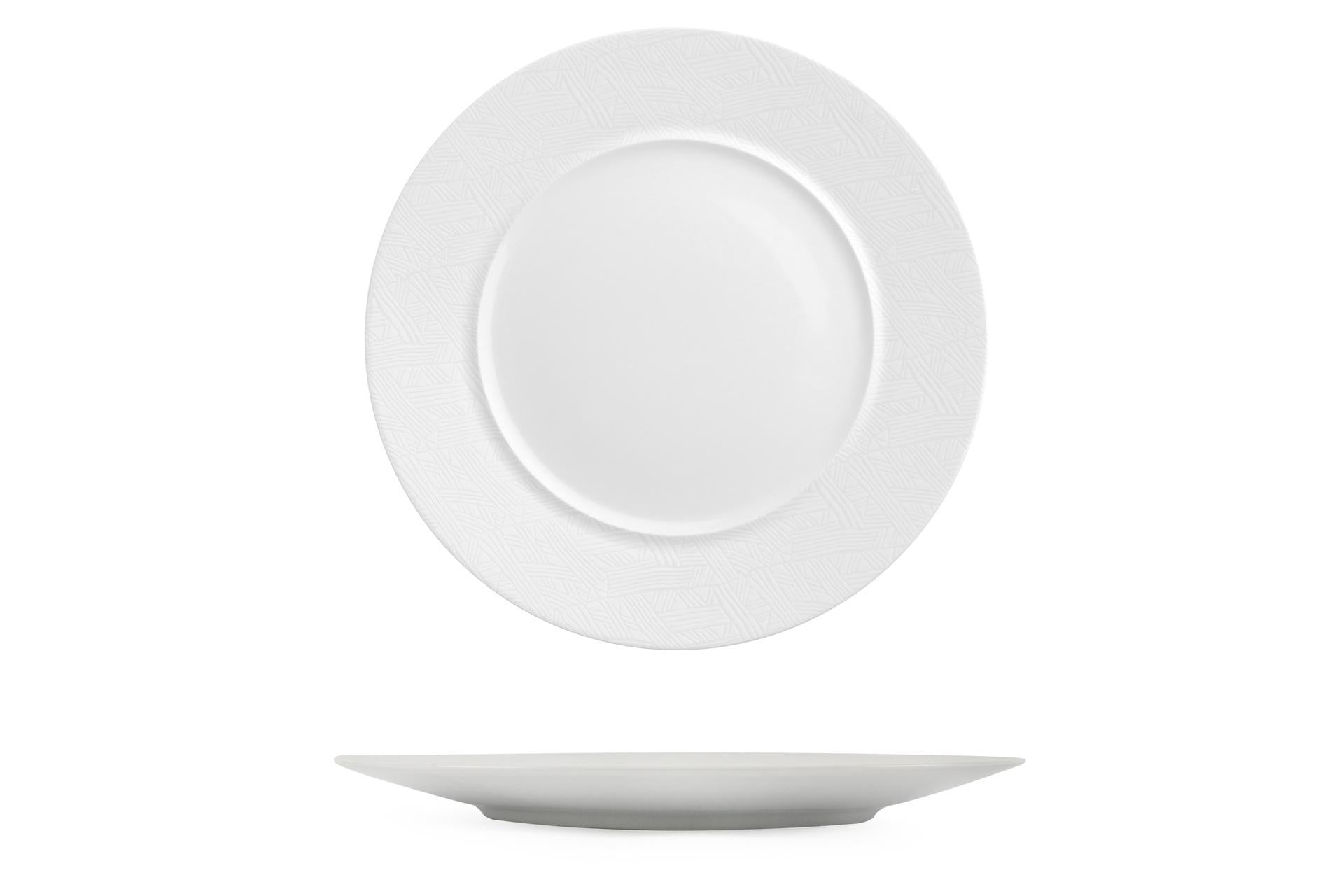 Akij Ceramics Florence Jungle Piatto Piano Ø31 cm In Porcellana Raffinata - Set 4 Pz