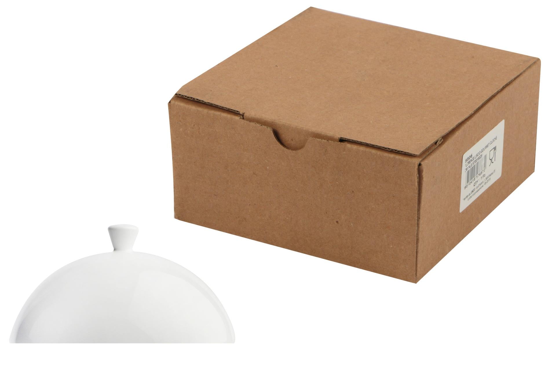 Akij Ceramics Florence Gourmet Cloche Ø11.5 cm - Coperchio In Porcellana Per Pasta Bowl - Set 12 Pz