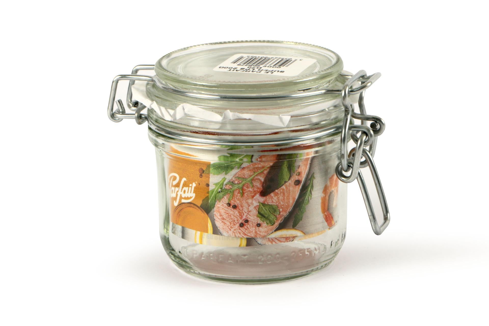 Le Parfait Super Vaso Ermetico Modello Terrine 200 - Ø70 mm Con Telaio Meccanico e Rondella Arancione - Set 6 Pz 3