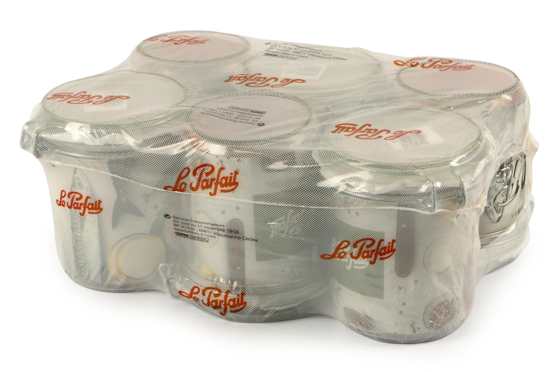 Le Parfait Super Vaso Ermetico Modello Terrine 750 ml - Ø100 mm Con Telaio Meccanico e Rondella Arancione - Set 6 Pz 7