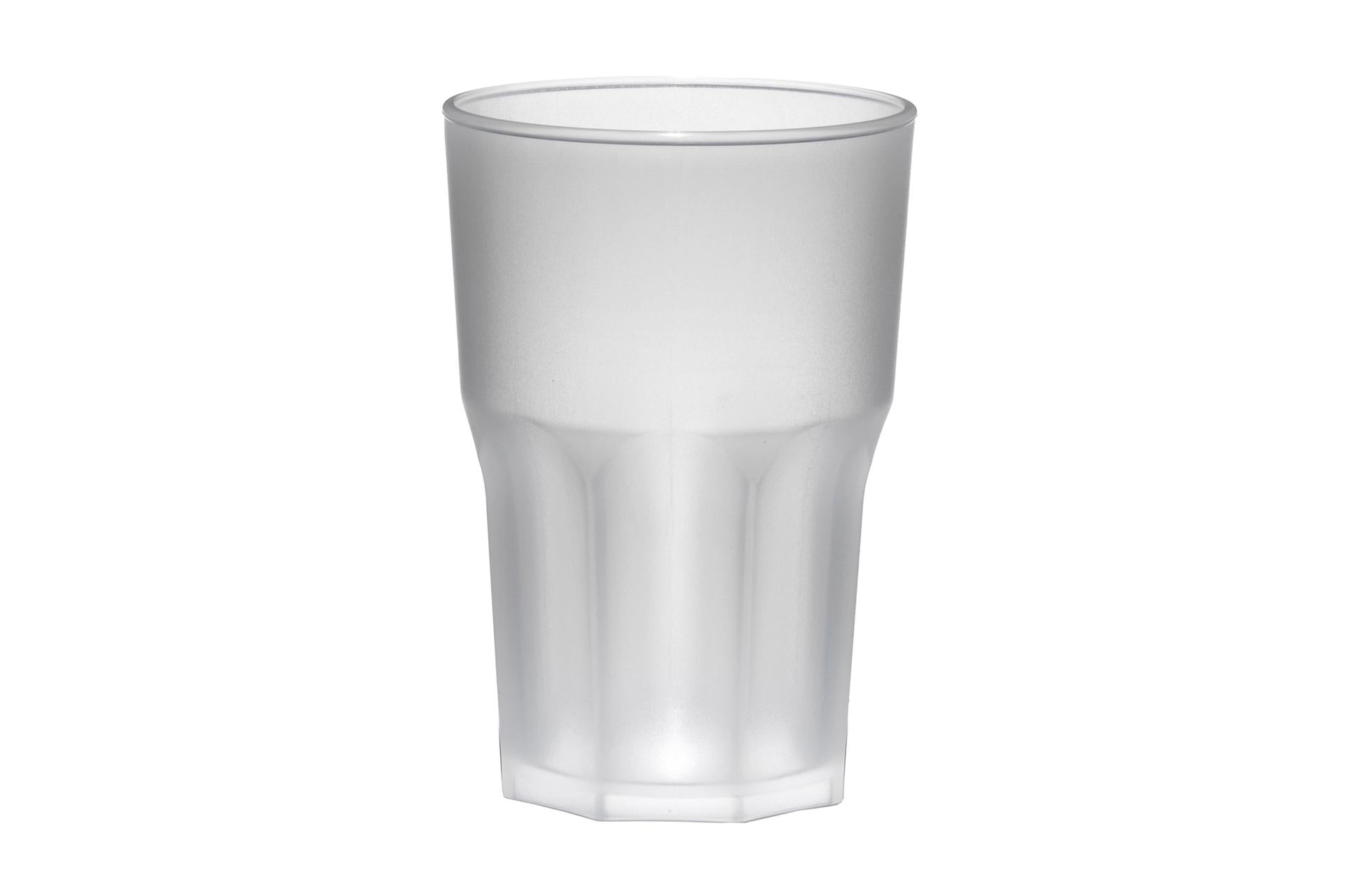 Brevetti Waf Bicchiere Granity Frost 40 cl - Confezione 5 Pezzi In SAN Trasparente Satinato - Set 5 Pz 1