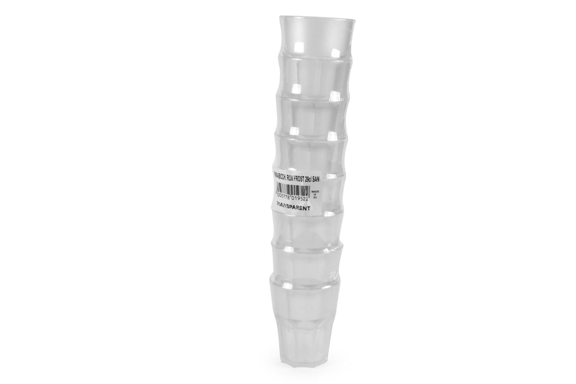Brevetti Waf Bicchiere Rox Frost 29 cl - Set 8 Pezzi In SAN Trasparente Satinato - Set 8 Pz 2