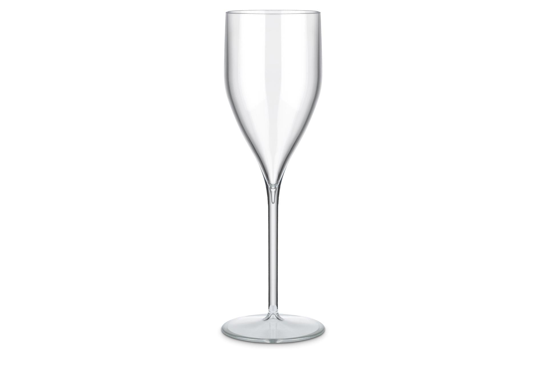 Brevetti Waf Calice Flute Event 18 cl In SAN Trasparente - Calice Infrangibile - Set 24 Pz