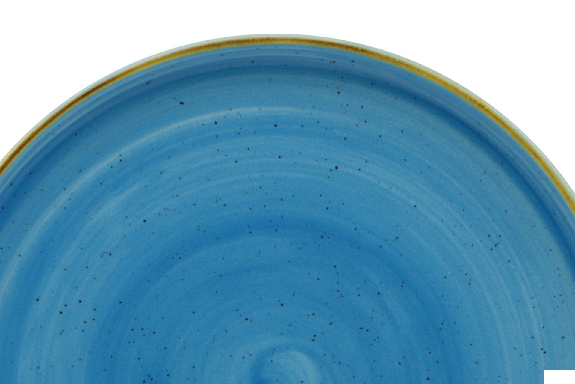 Kaden Aqua Blu Piatto Piano Impilabile Ø20 cm - Pt Sango Ceramics - Set 6 Pz 3