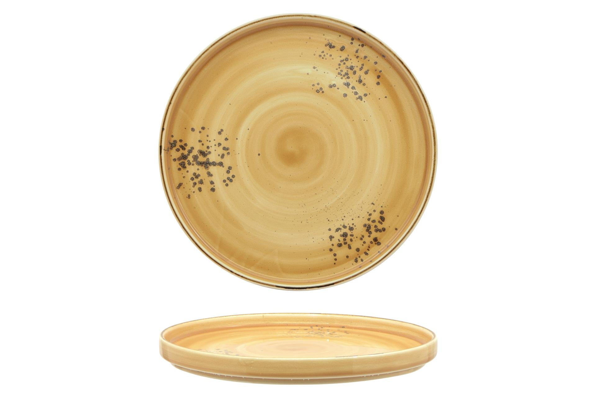 Pt Sango Ceramics Kaden Yellow Piatto Piano Impilabile Ø26 cm - Set 6 Pz