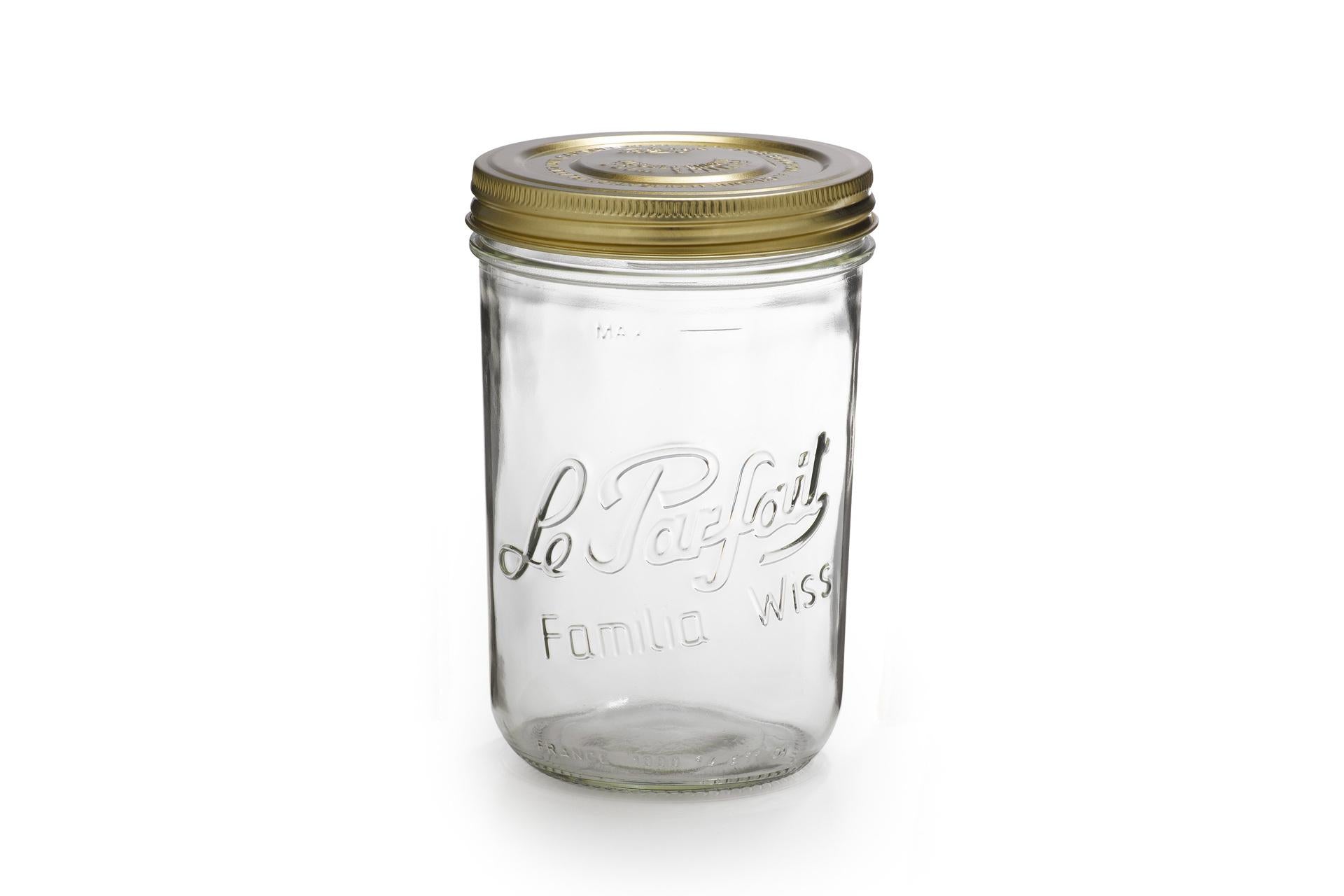 Le Parfait Famiglia Vaso Con Capsula 1L - Ø110 mm Per Conservazione Ottimale - Set 6 Pz