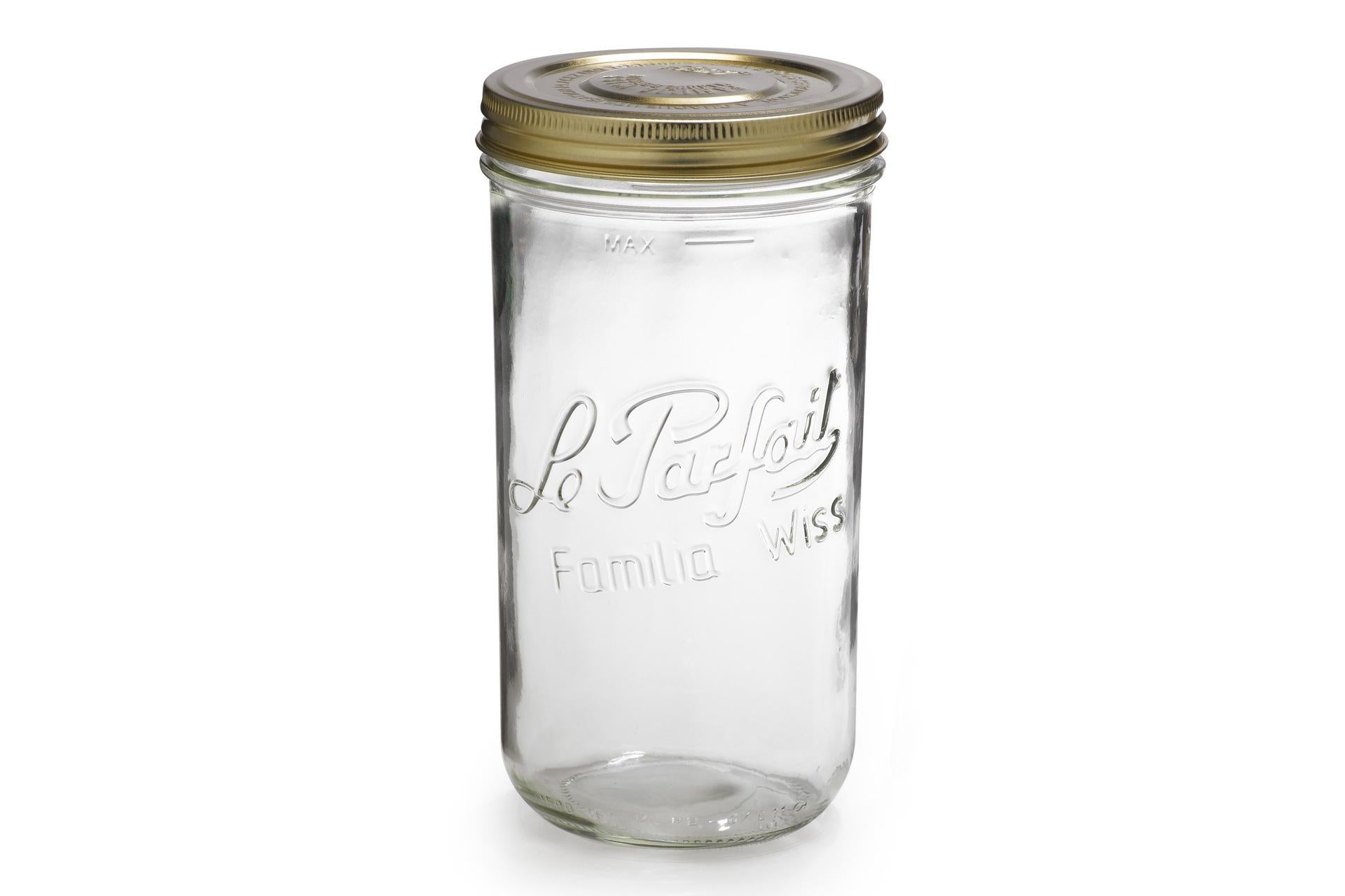 Le Parfait Famiglia Vaso Con Capsula LT1.5 - Ø110 mm Per Conservazione Ottimale - Set 6 Pz