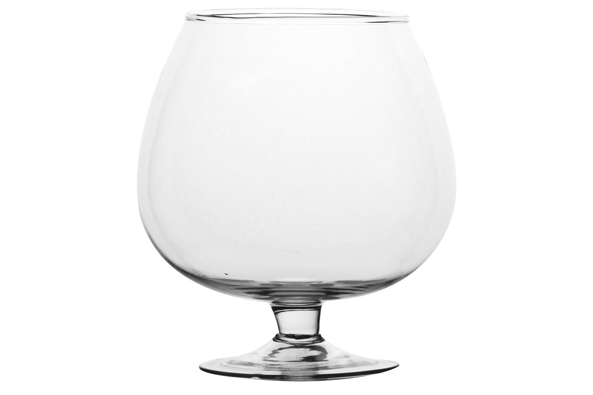 ALE Import Coppa Cognac In Vetro H.300 mm - Ø240 mm Capacità 8 Litri - Linea di Vasi Accessori per la Tavola