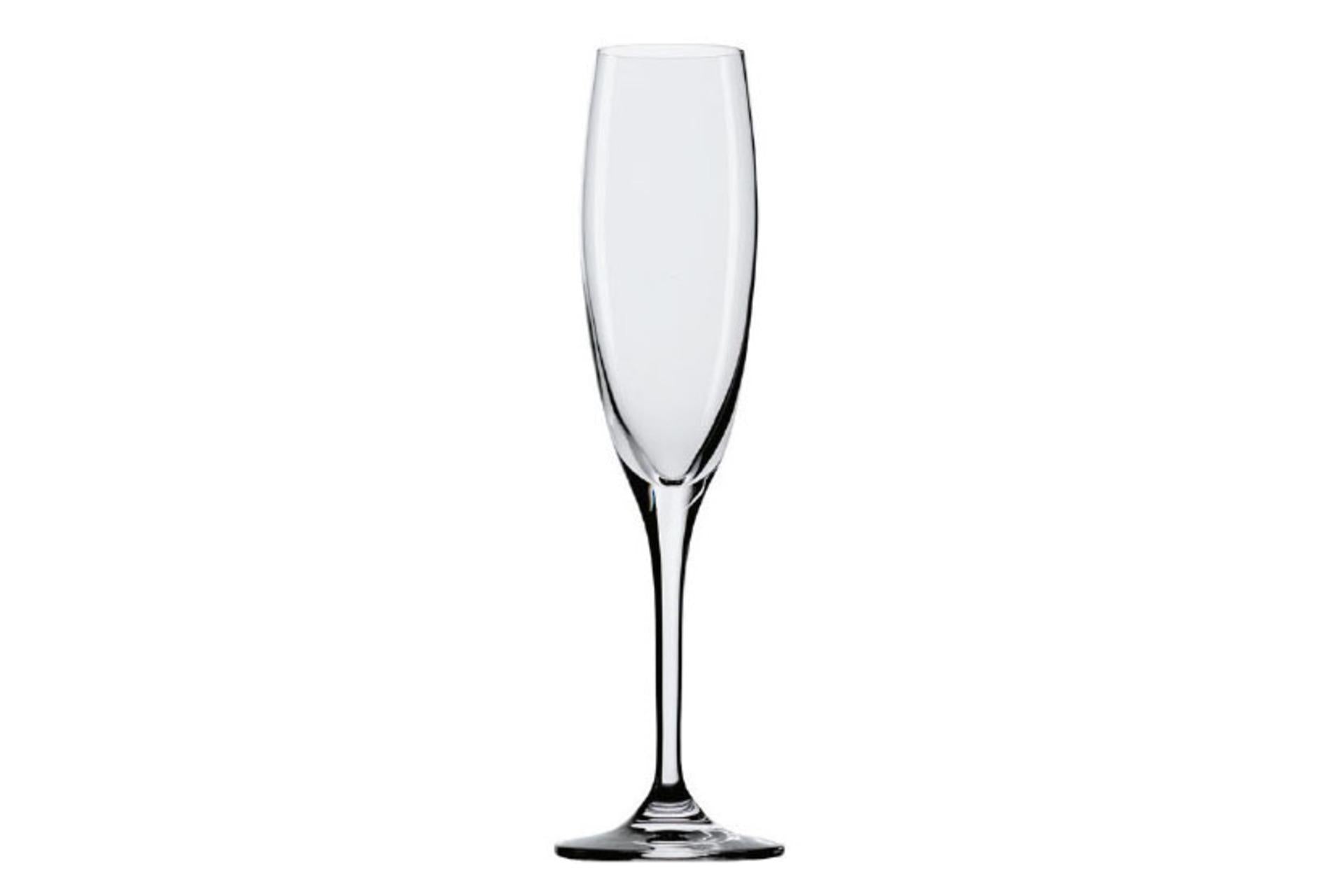 Stolzle Lausitz Flute Champagne 17 cl - Calice Classico Slanciato Con Bevante a Chiudere - Set 6 Pz