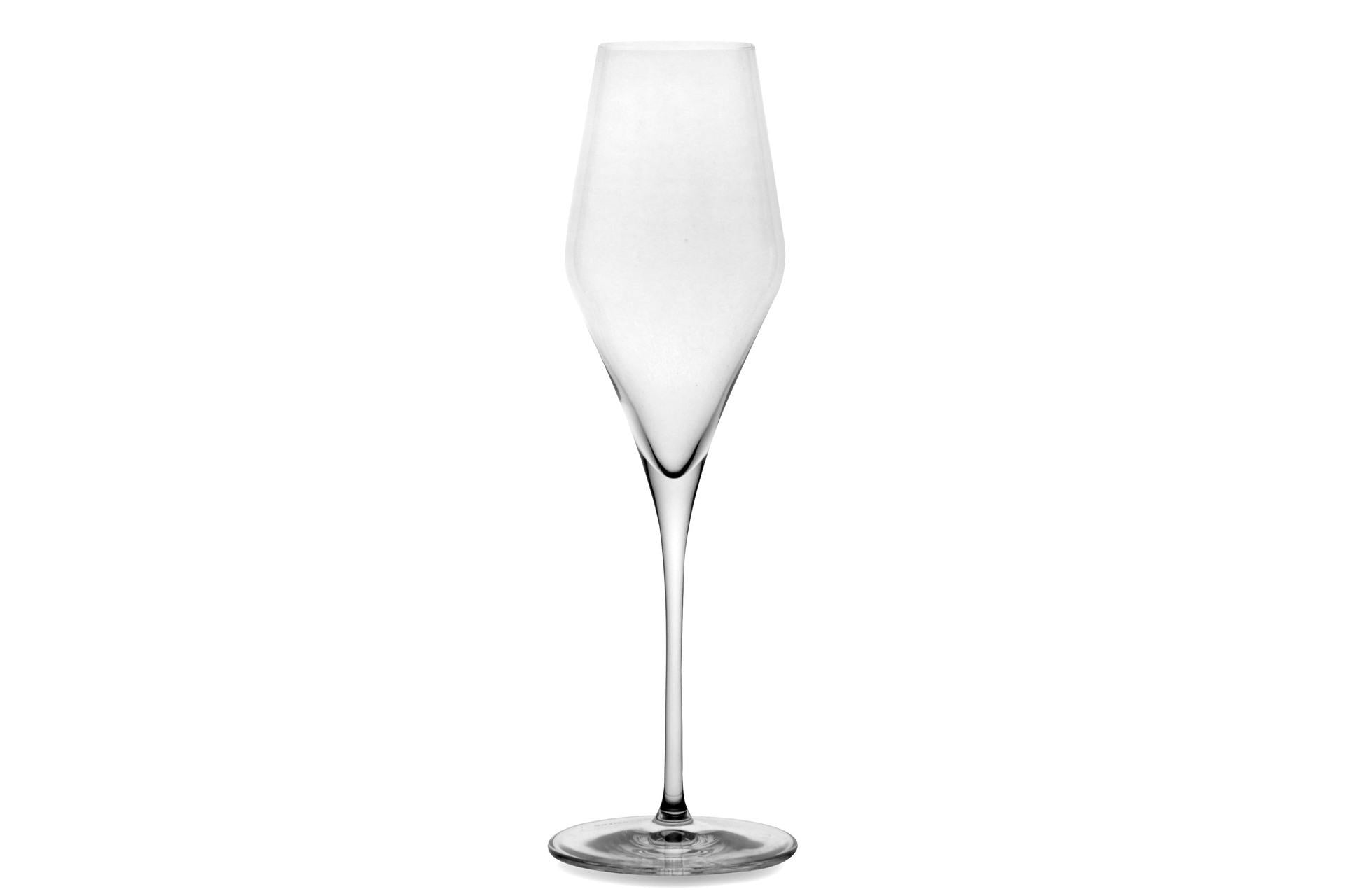 Stolzle Lausitz Quatrophil Flute Champagne 29 cl - Calici Soffiati Leggeri e Brillanti - Set 6 Pz