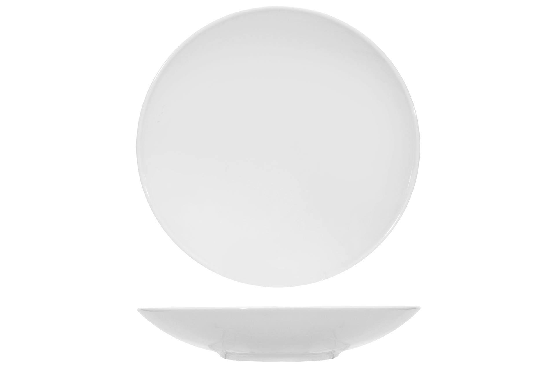 Lubiana Rita Pasta Bowl Coupe Ø30 cm In Porcellana Bianca - Set 6 Pz